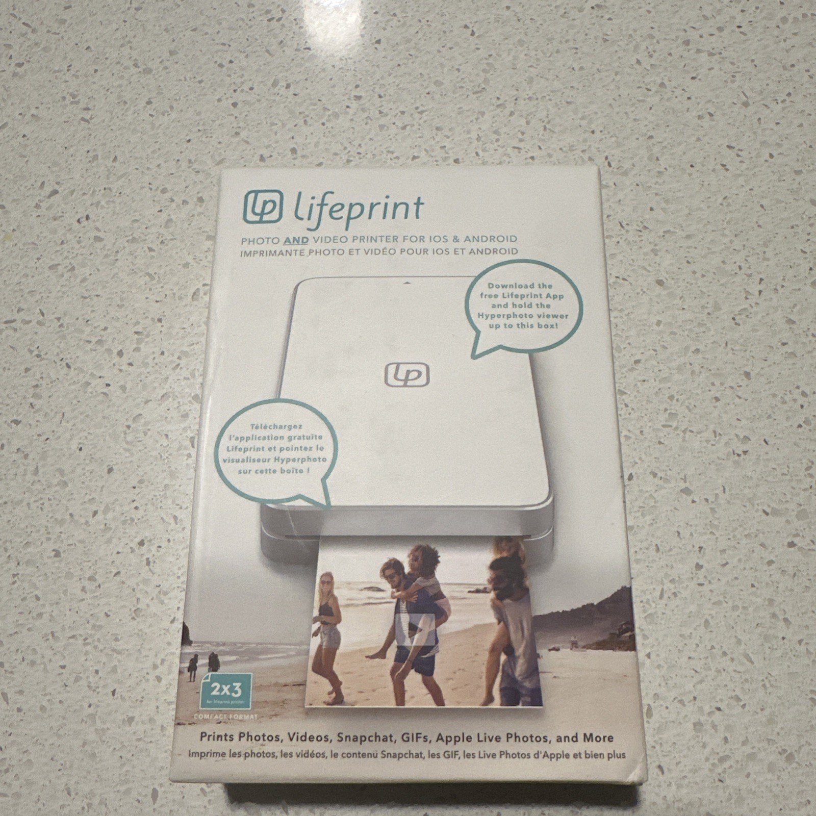 2x3 Lifeprint Portable Photo Video Printer Iphone & Android Ultra Slim Pocket