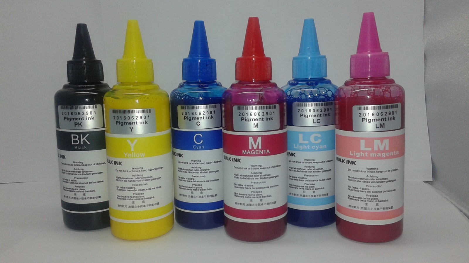 600ml Pigment Bulk Refill Ink for Epson Compatible 1400 1430 50 R280 290 L805
