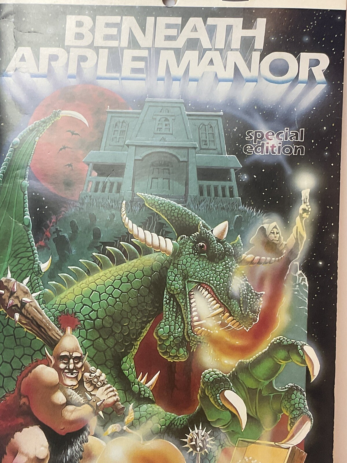 Vintage Software Apple II BENEATH APPLE MANOR Quality Software Special Edition