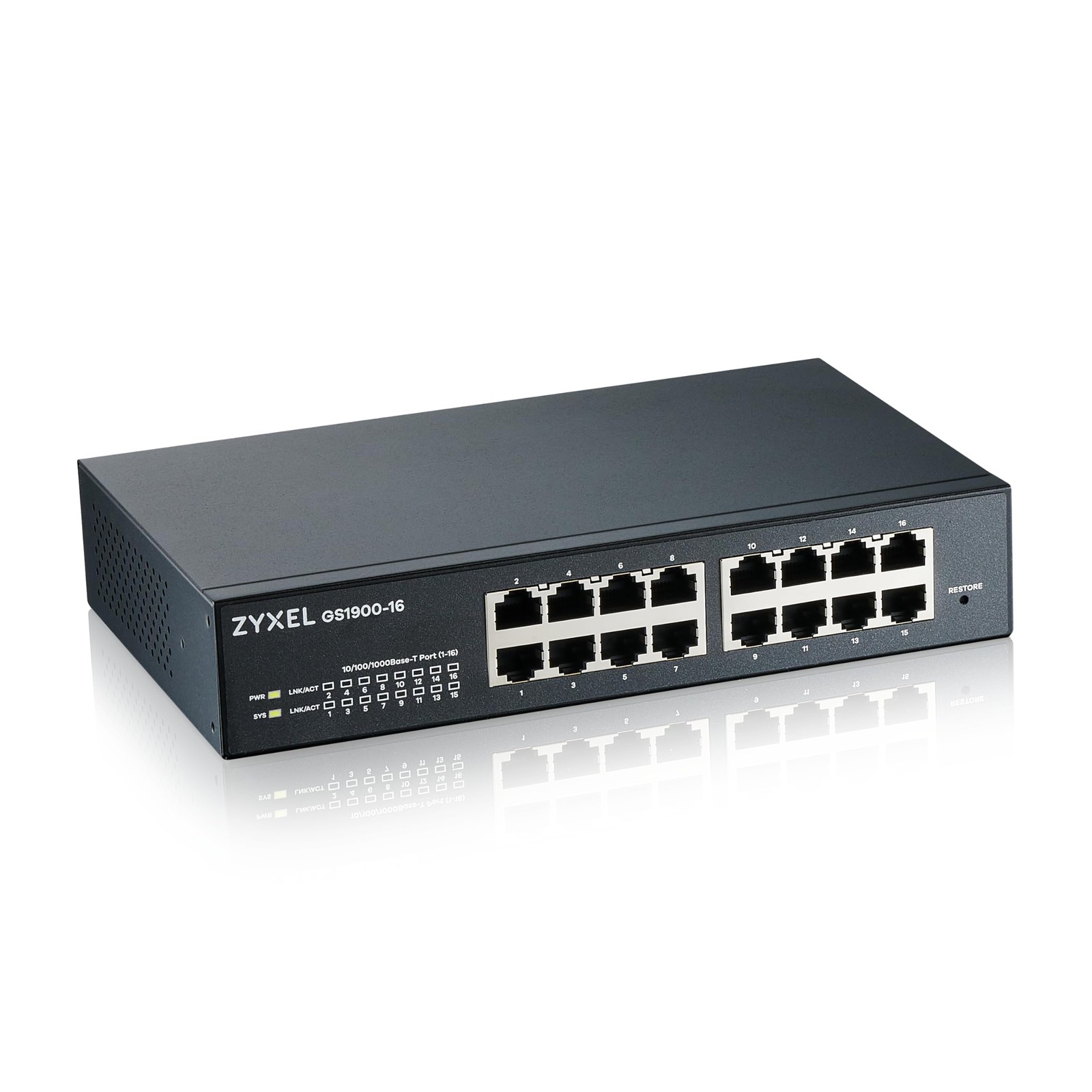 16 Port Ethernet Switch | Smart Managed Gigabit Network Switch | 16x GbE RJ-4...