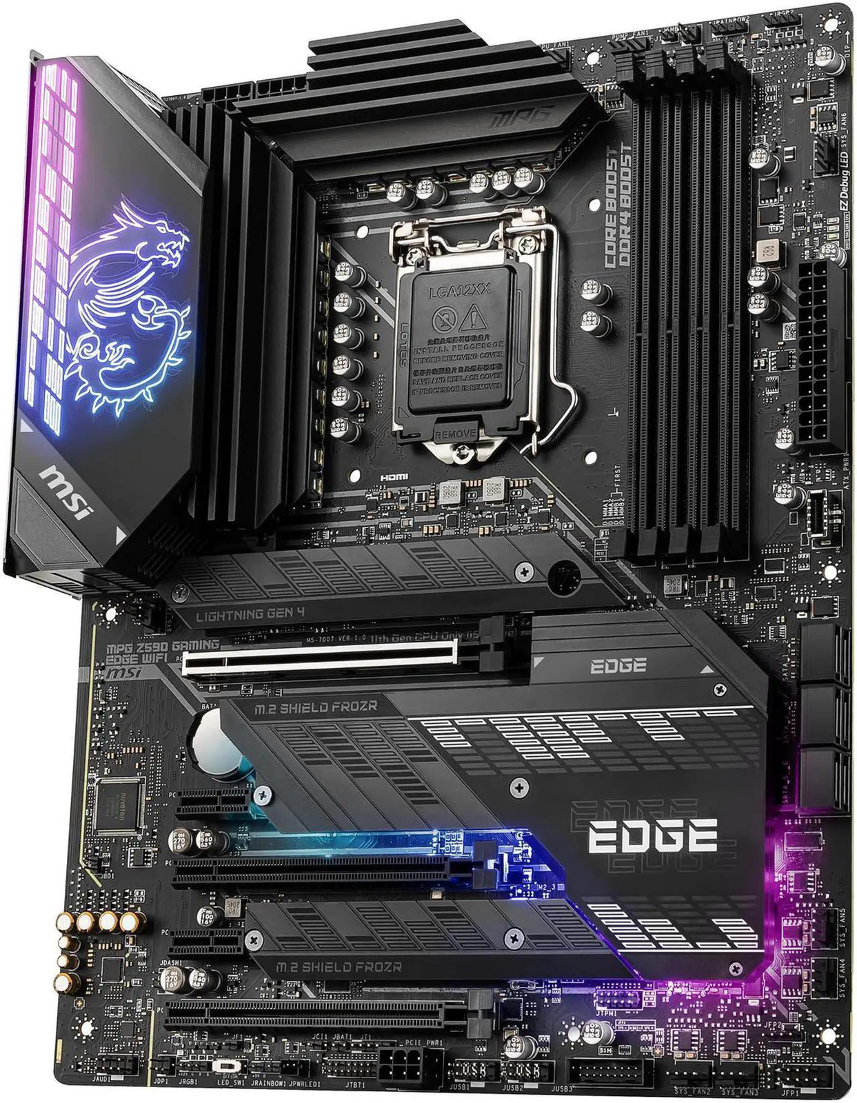 MSI MPG Z590 GAMING EDGE WIFI LGA 1200 Intel Z590 ATX Intel Motherboard