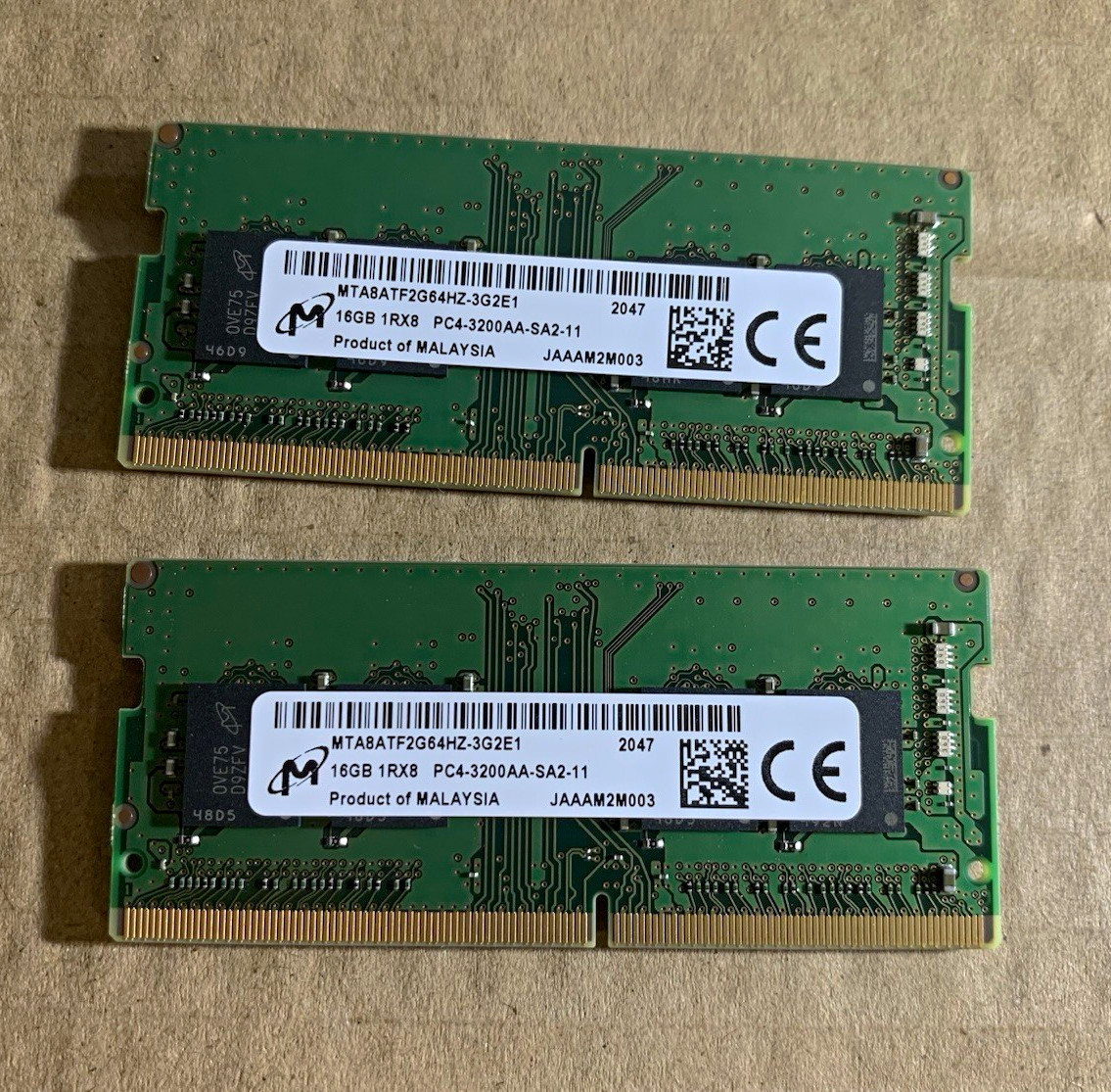 Micron 32GB (2x16GB) DDR4-3200 PC4-3200AA 260-Pin SO-DIMM Non-ECC
