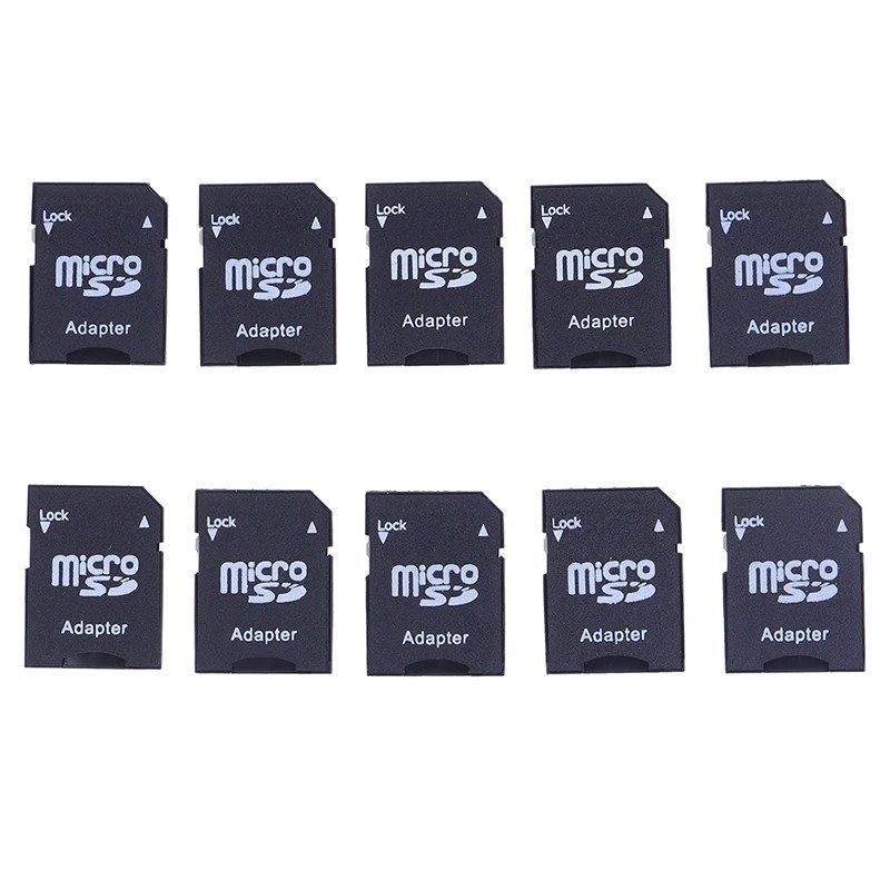 10 Pack Micro SD TF to SD Adapter Converter Card Memory Reader
