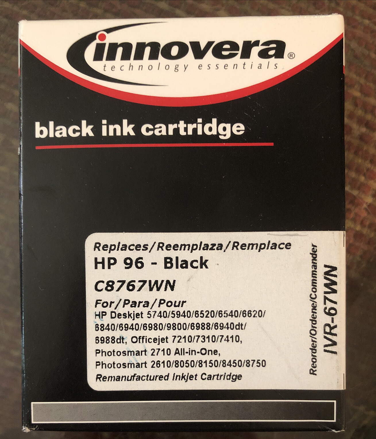 Innovera technology black ink cartridge HP 96 Black C8767WN