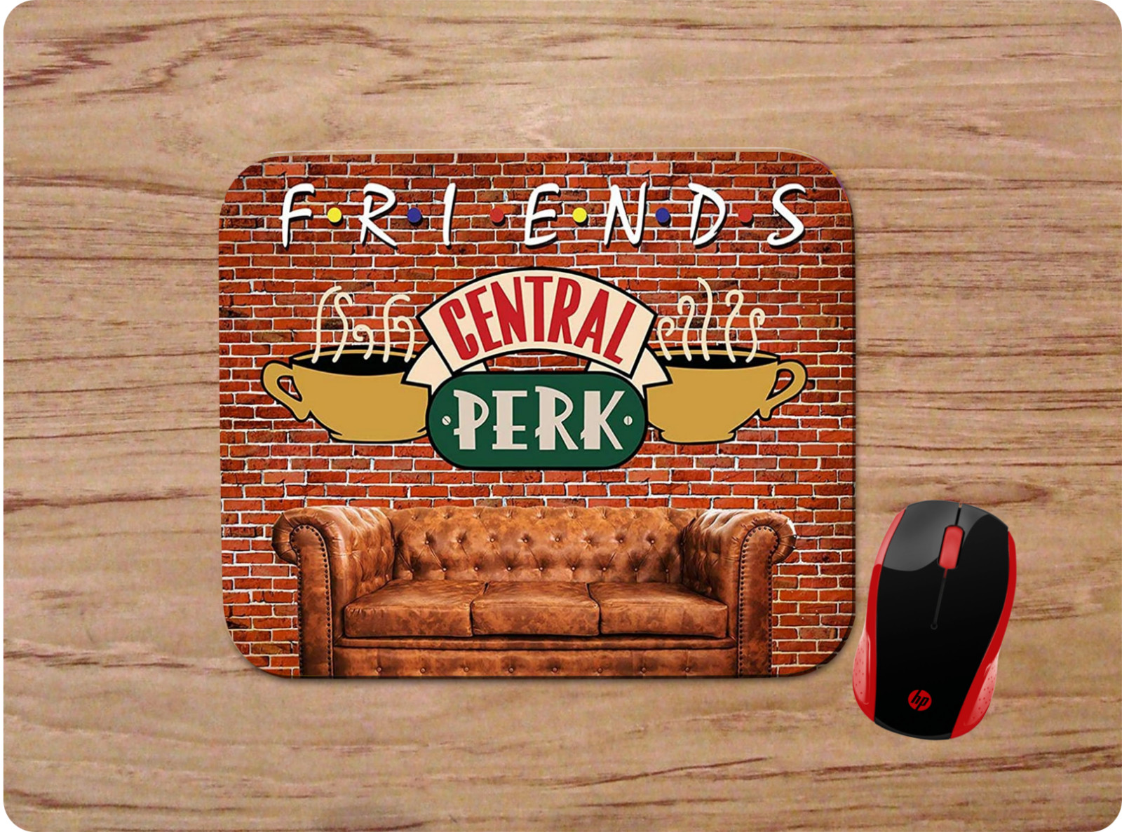 FRIENDS CENTRAL PERK SOFA DESIGN CUSTOM MOUSE PAD DESK MAT HOME SCHOOL OFFICE