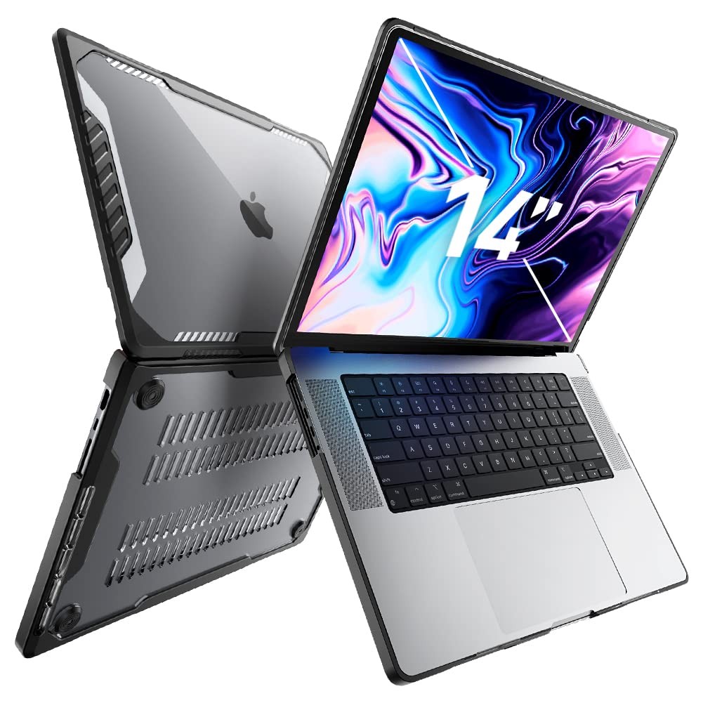 SUPCASE MacBook Pro 14 Inch Case Unicorn Beetle Rugged Black A3427 A3426