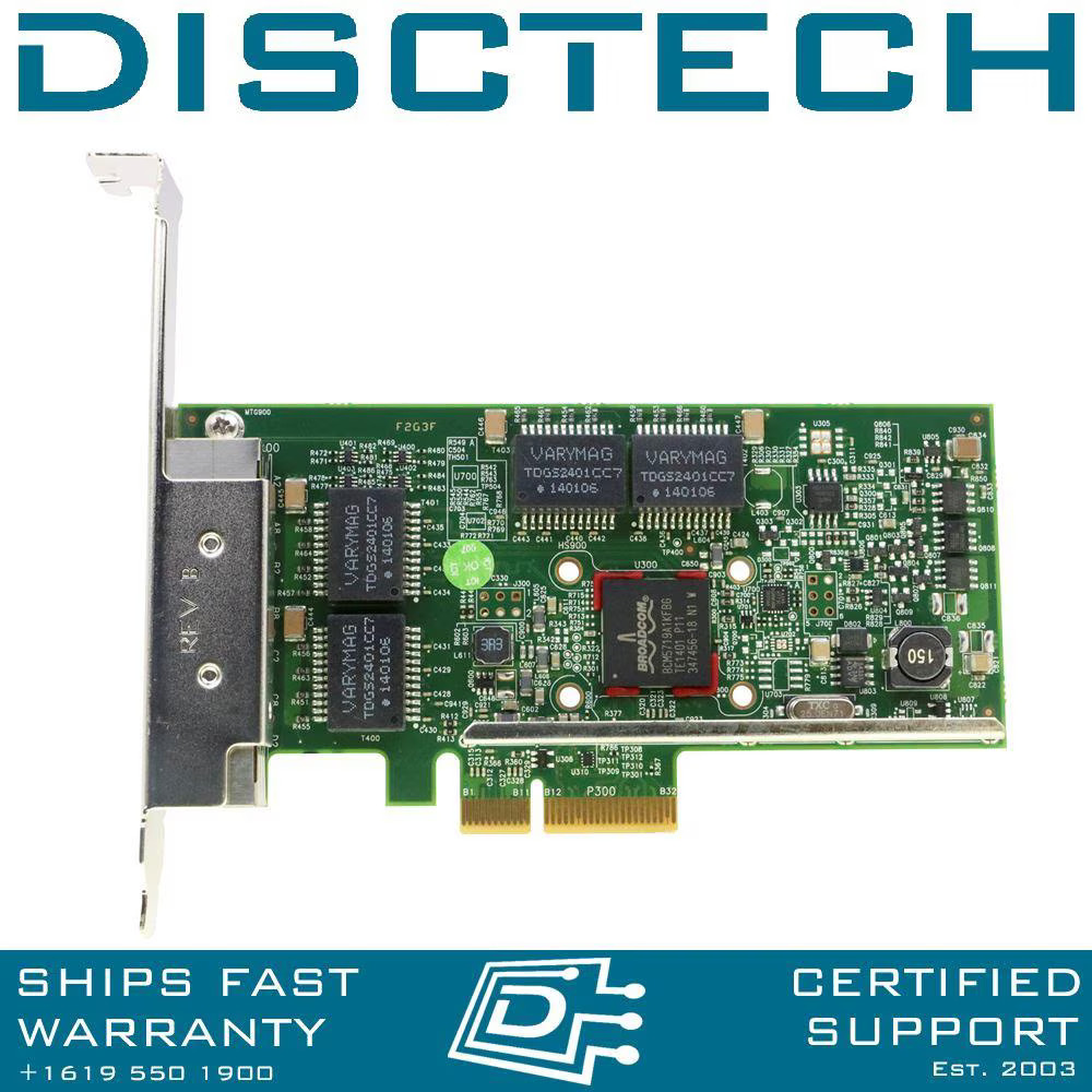 Dell 540-BBGX / 430-4416 / 430-4425 / XF9VF / KH08P Broadcom 5719 PCIe 1GB Quad