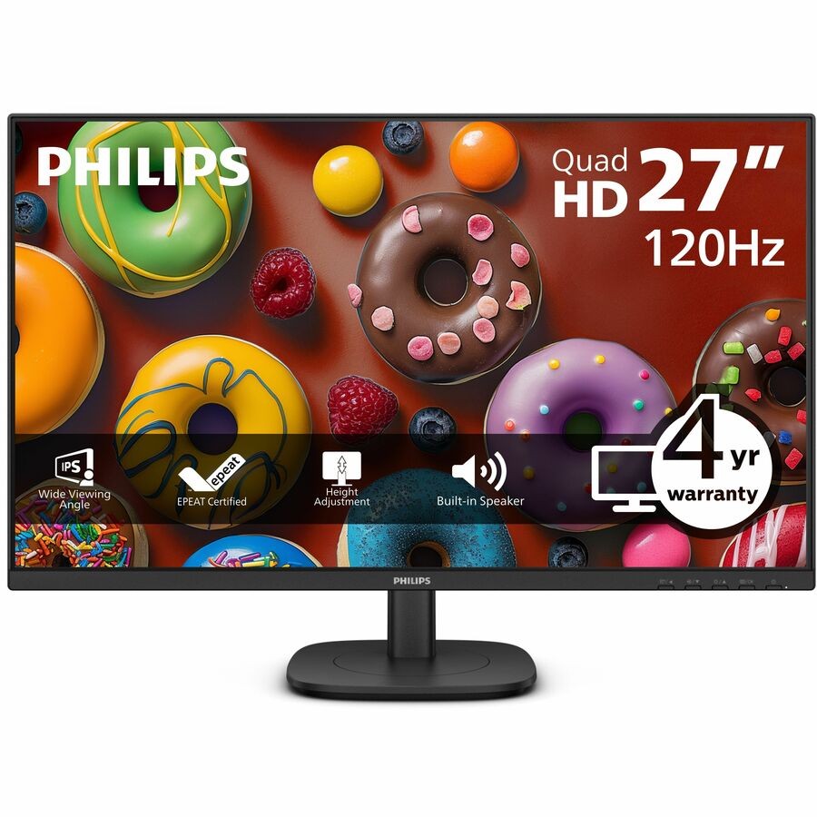 Philips 27B2N3500J 27" Class WQHD LED Monitor - 16:9 - Textured Black