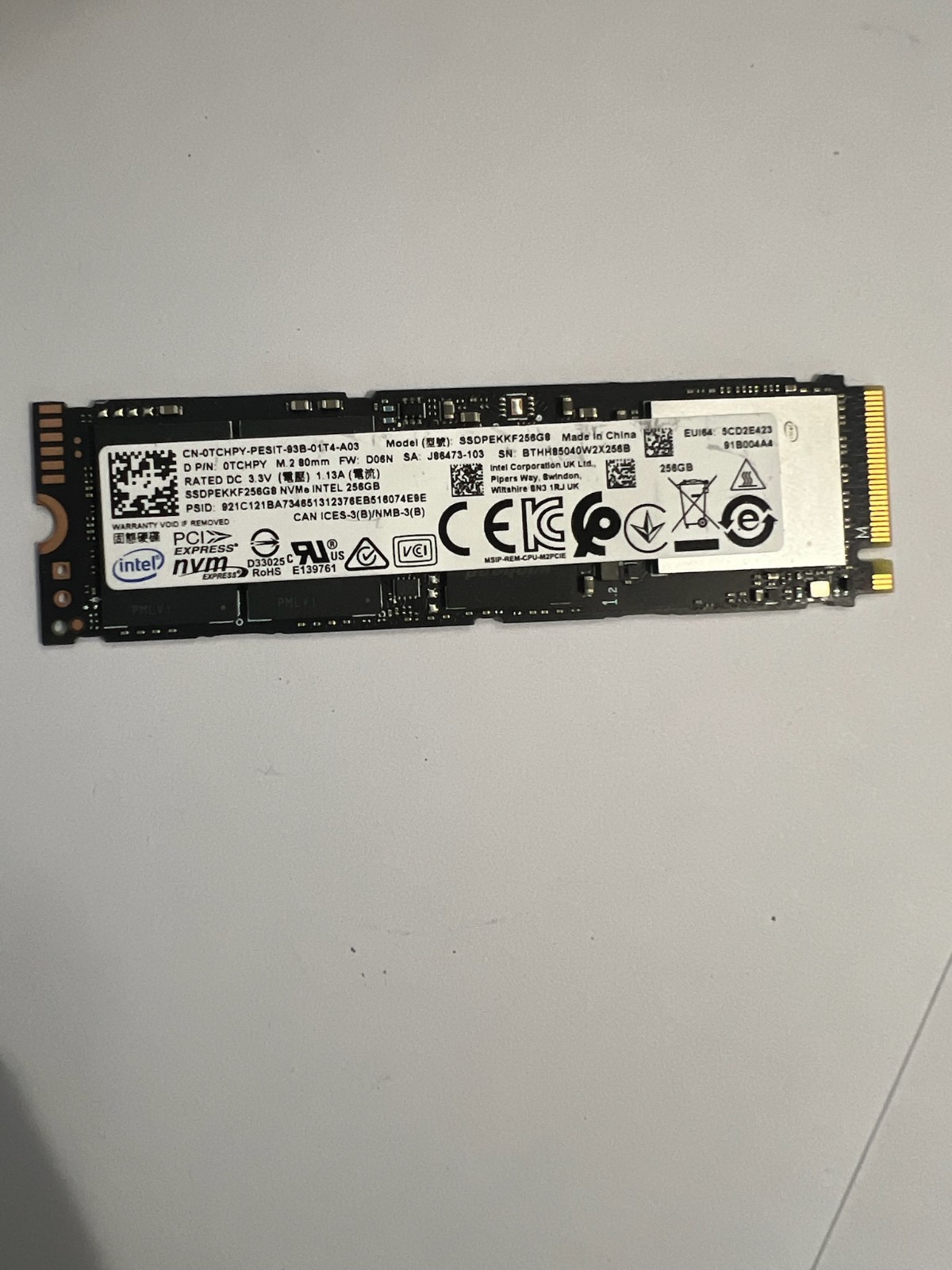 MISC 256GB SATA 2280 NVMe M.2 SSD WITH WINDOWS 11 PRO UEFI INSTALLED & ACTIVATED