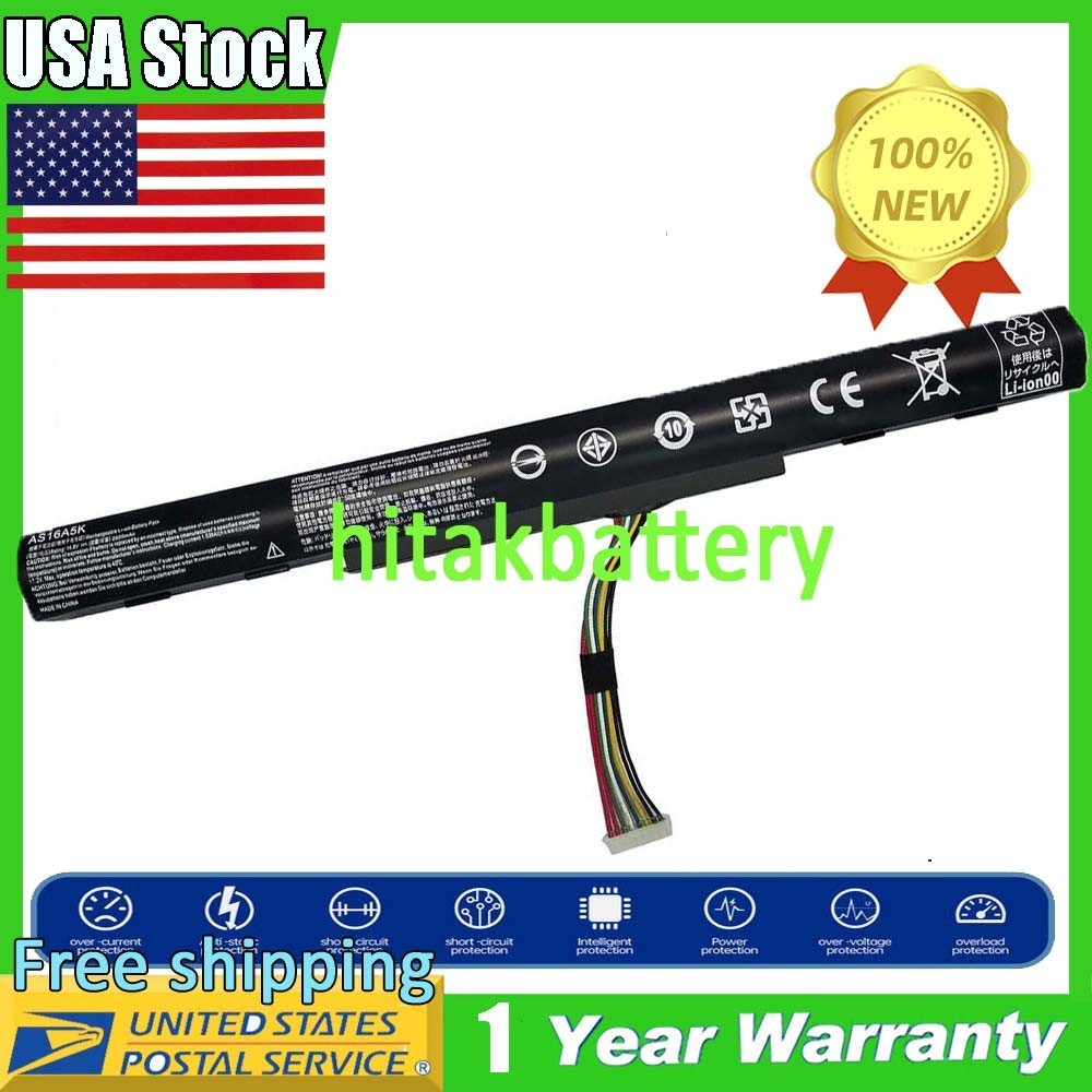 AS16A8K Laptop Battery for Acer Aspire E5-576G 523G E5-575G AS16A5K KT.0040G.007