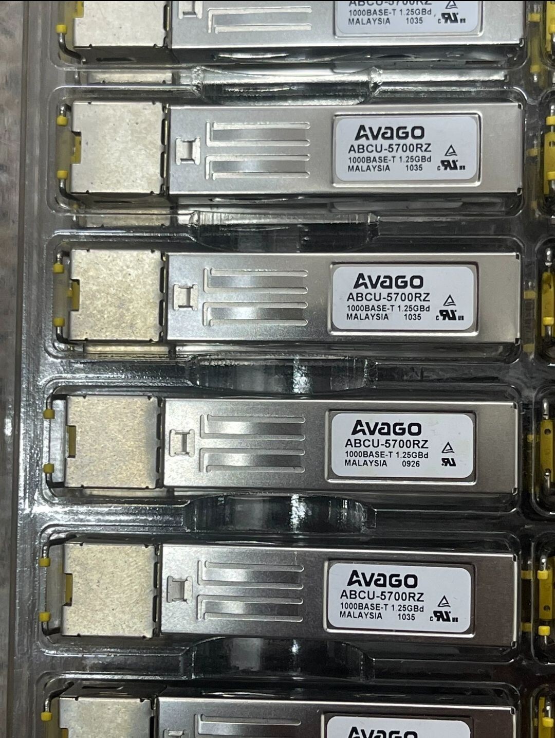 2pcs Avago ABCU-5700RZ 1.25GB 1000Base-T SFP+ RJ-45 Transceivers (ABCU-5710RZ)