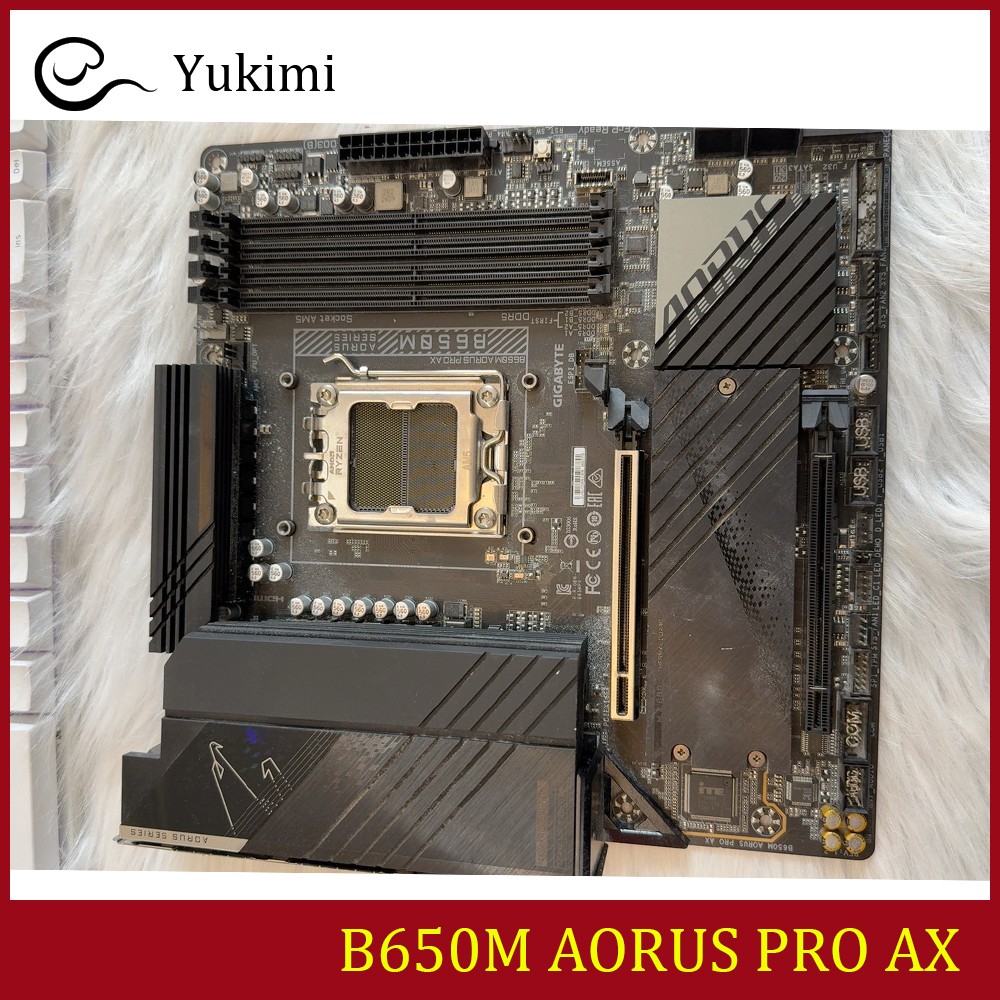 FOR GIGABYTE B650M AORUS PRO AX DDR5*4 192GB HDMI DP Micro A Ｍotherboard Test OK