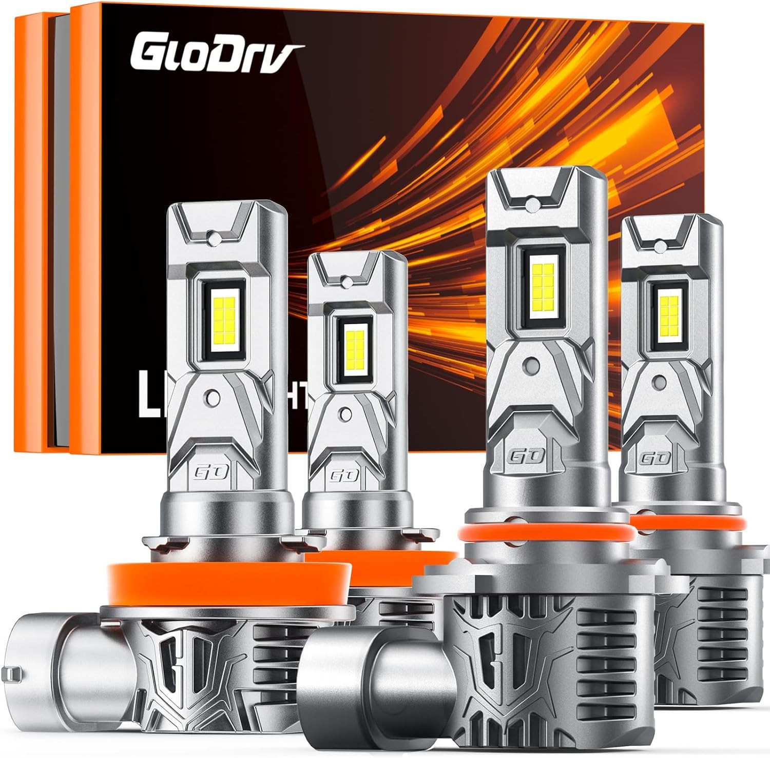 [2025 Upgrade] H 11 90 05 Light Bulbs Combo, [Latest & Brightest] 48000LM 600% U