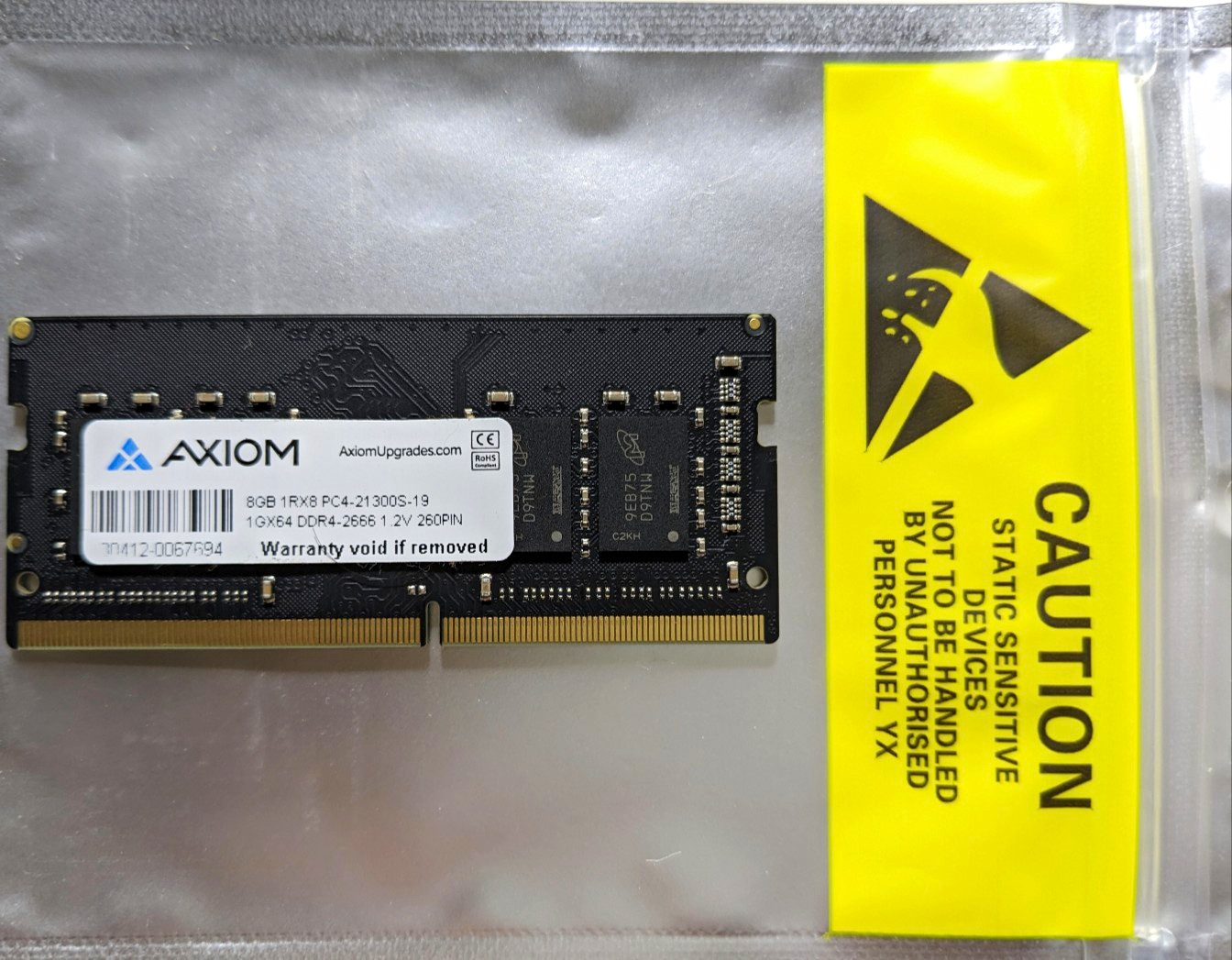 Axiom 8GB DDR4 SDRAM SODIMM PC4-2666 260-Pin
