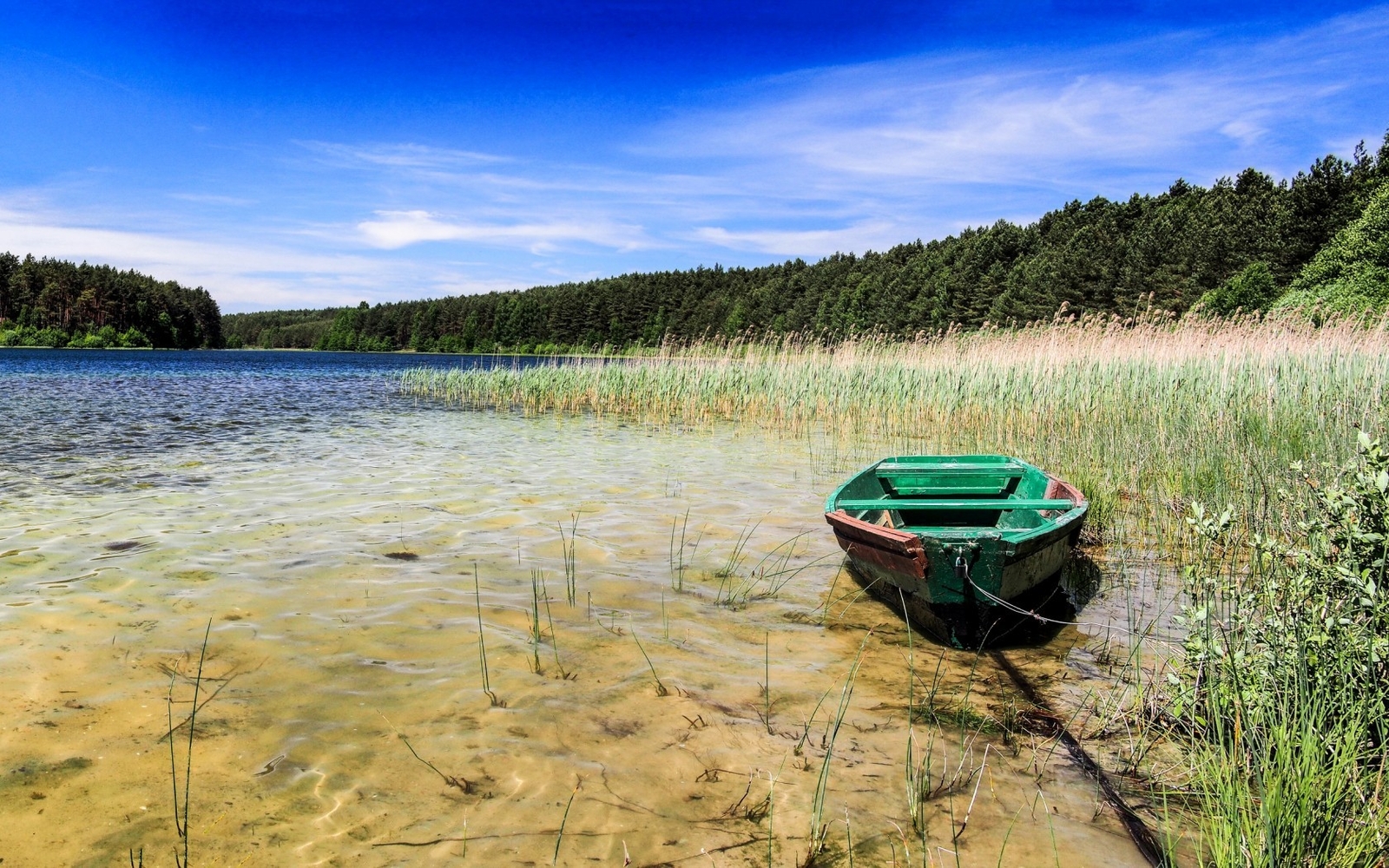 Landscape nature boat vehicle Custom Gaming Mat Desk