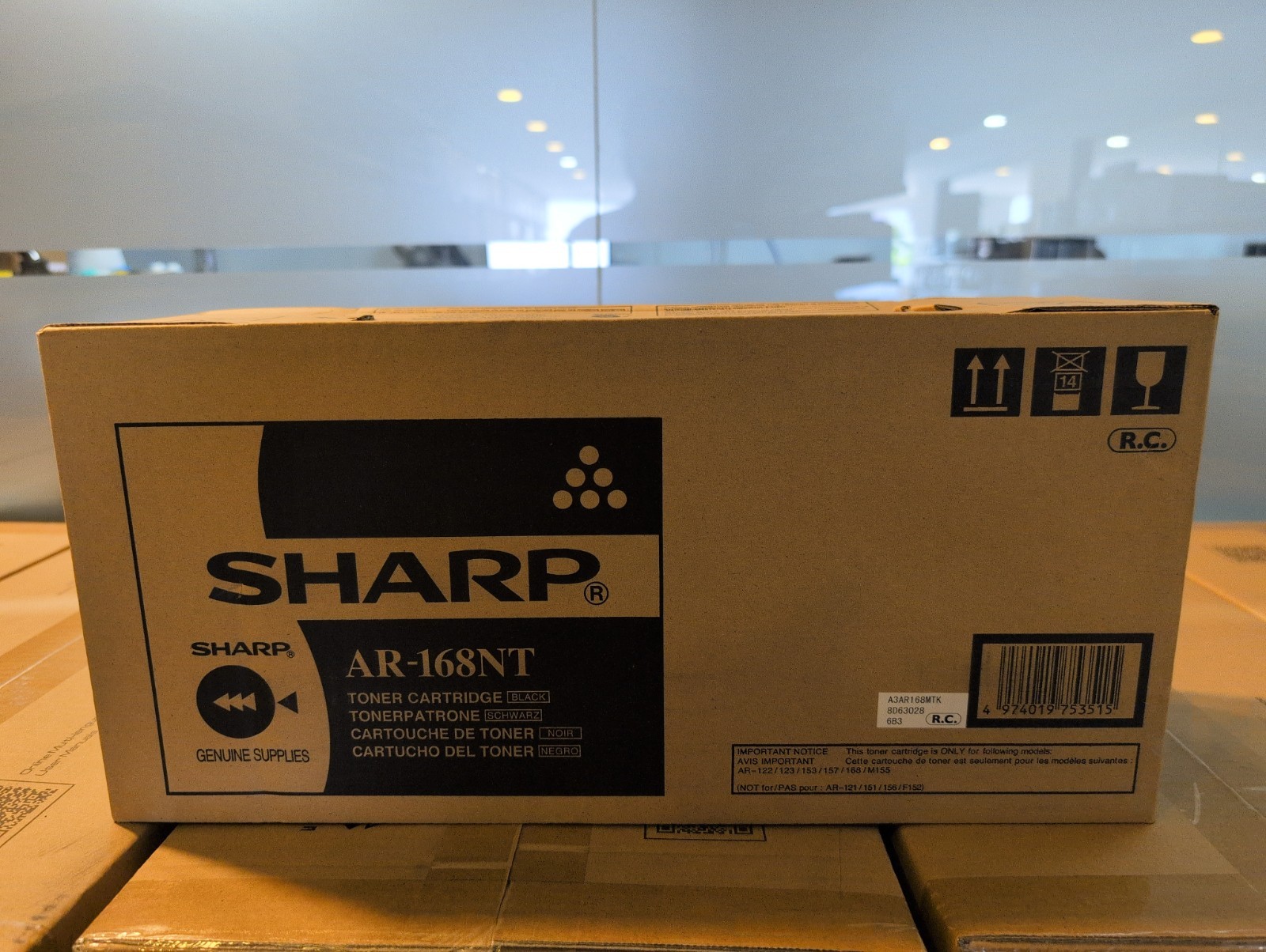 Sharp AR-168NT Black Toner Cartridge Genuine OEM AR-122 AR-123 AR-153 AR-157 AR-