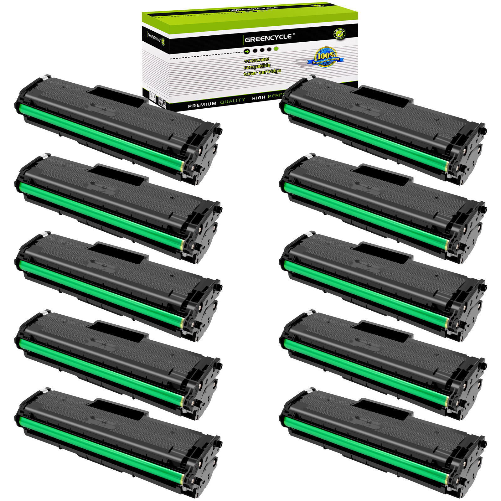 10 Pack MLT-D101S Toner Fit for Samsung ML-2165W ML-2168 SCX-3400 3400F SCX-3401