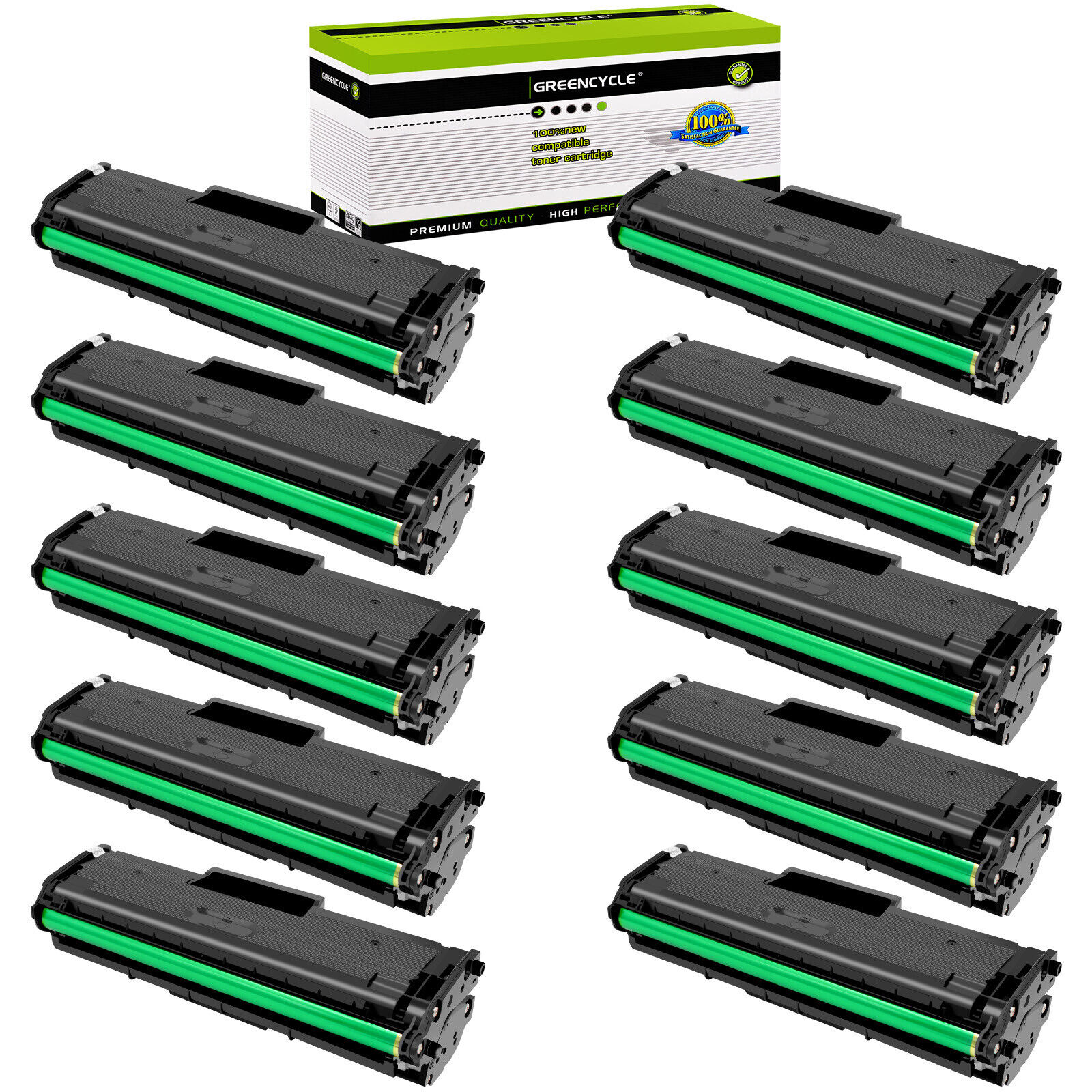 10PK MLT-D101S Toner Cartridge Fit for Samsung Printer ML-2166 SCX-3400fw 3401fh