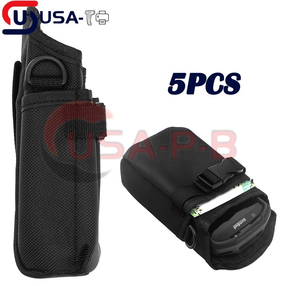 US 5PCS Nylon Carry Case Belt Holster Pouch Bag for Zebra TC70 TC72 TC75 77 TC53