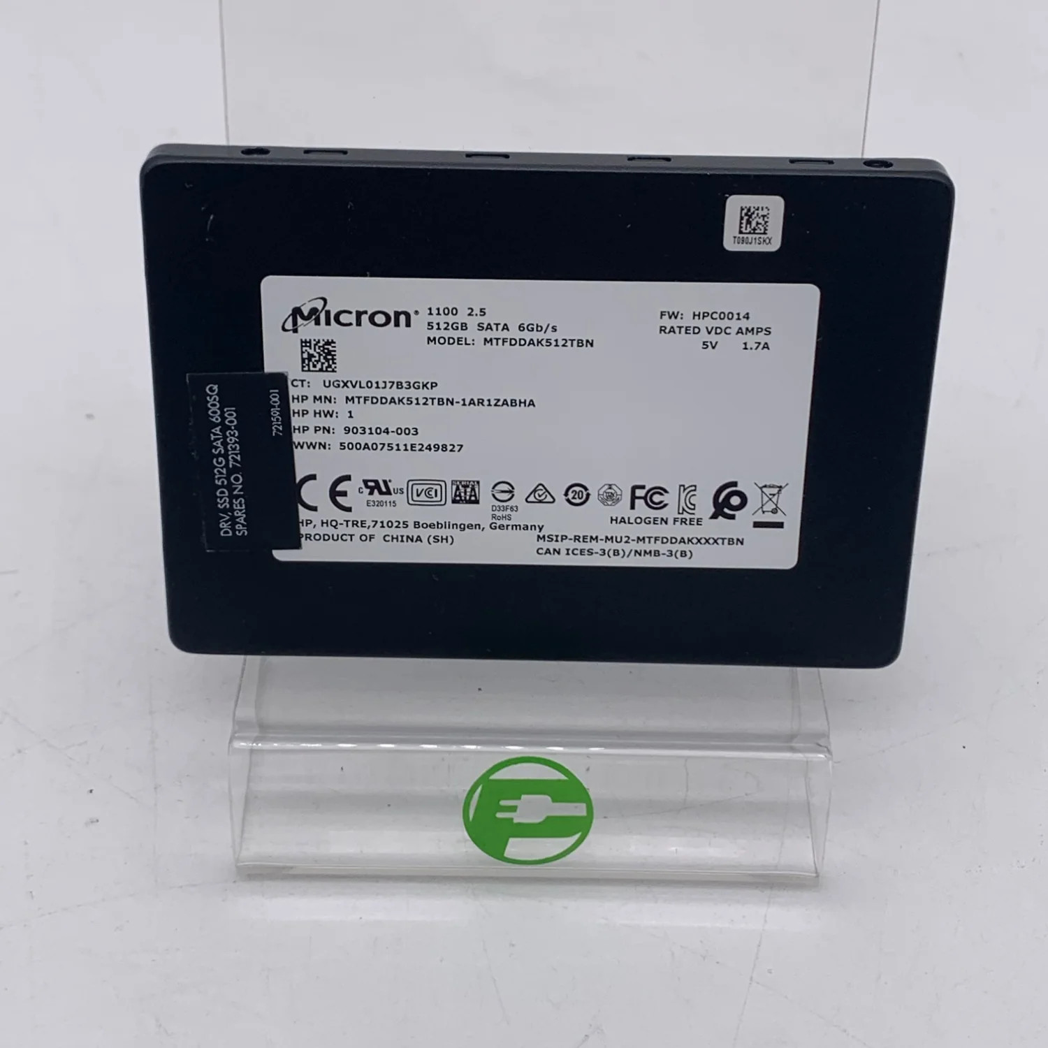 Micron 2.5" 1100 512GB SATA III 6Gbps SSD MTFDDAK512TBN