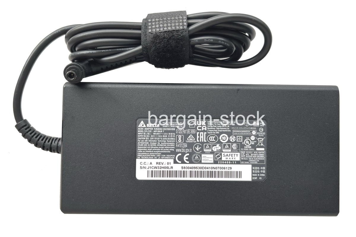 Original Delta 200W AC Adapter For MSI Crosshair 15 17 C12VG C12VF C12VE Charger
