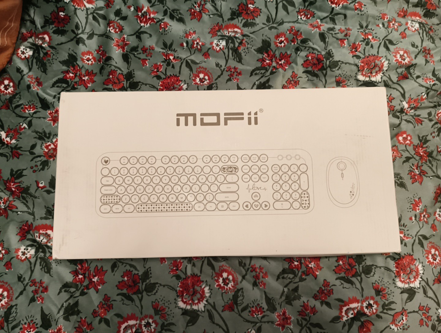 Mofii Lovely Wireless Keyboard And Mouse Colorful Pink
