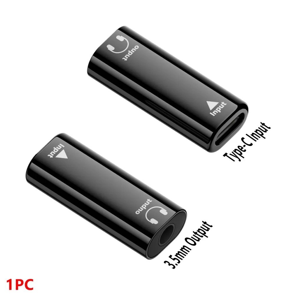 1 PACK USB C to 3.5mm Headphone Plug/Jack Adapter Hi-Res 16bits 48KHz HiFi Sound