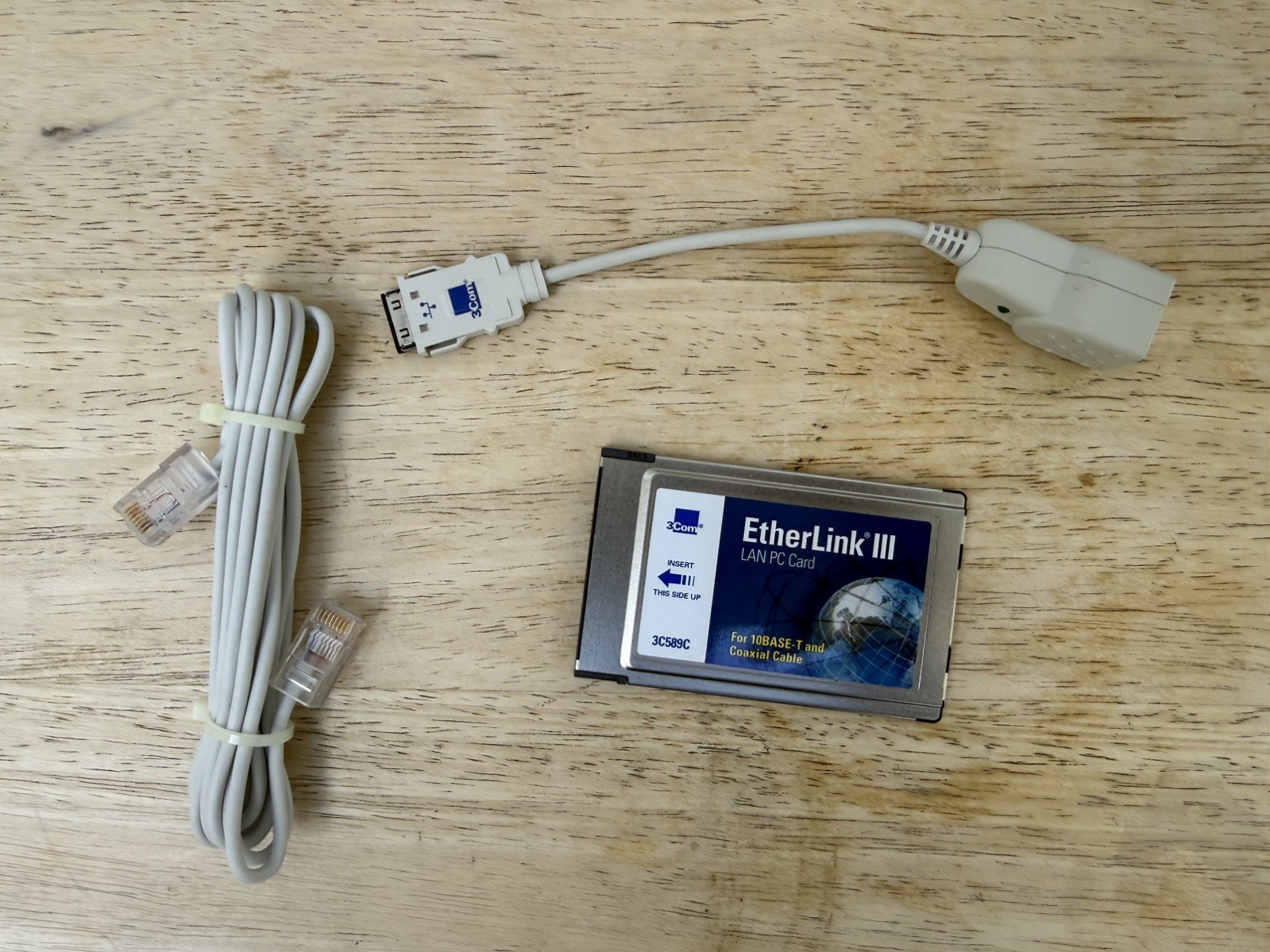Vintage 1995 3Com EtherLink III LAN PC Card 3C589C Never Used
