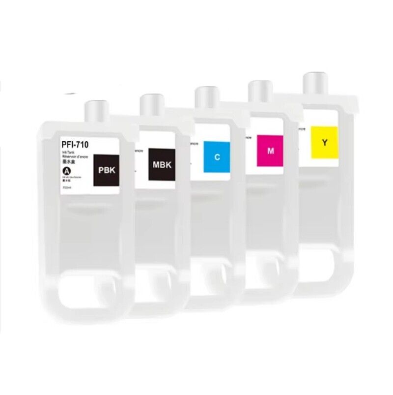 700ML PFI-710 Empty Ink Cartridge With Chip For Canon TX2000 TX3000 TX4000