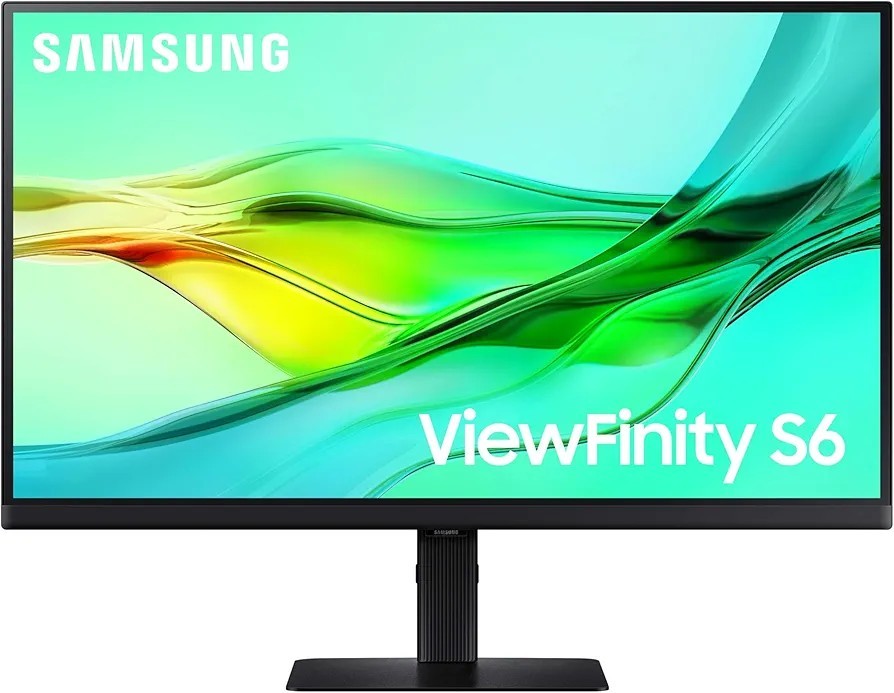SAMSUNG 27" ViewFinity S6 (S60UD) Series QHD High Resolution Computer Monitor