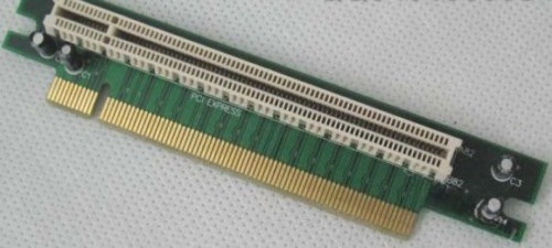 PCI Express X16 Right-angled 90-Degree Adapter Riser Card For 1U Height:2.5cm