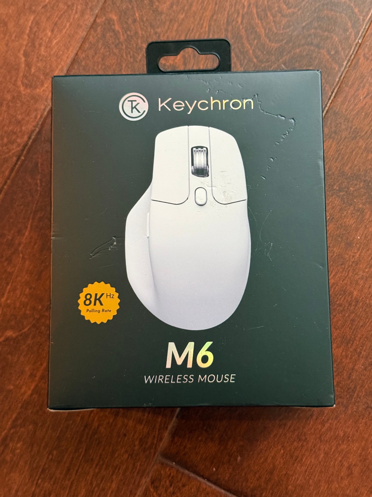 Keychron M6 8Khz Wireless Mouse, 2.4 GHz Bluetooth - White Open Box 