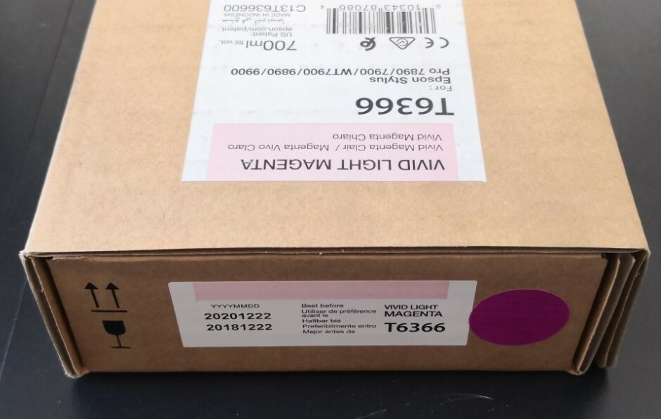 12-2020 Genuine Epson T6366 Vivid Light Magenta 700ml ink 7890/7900/9890/9900