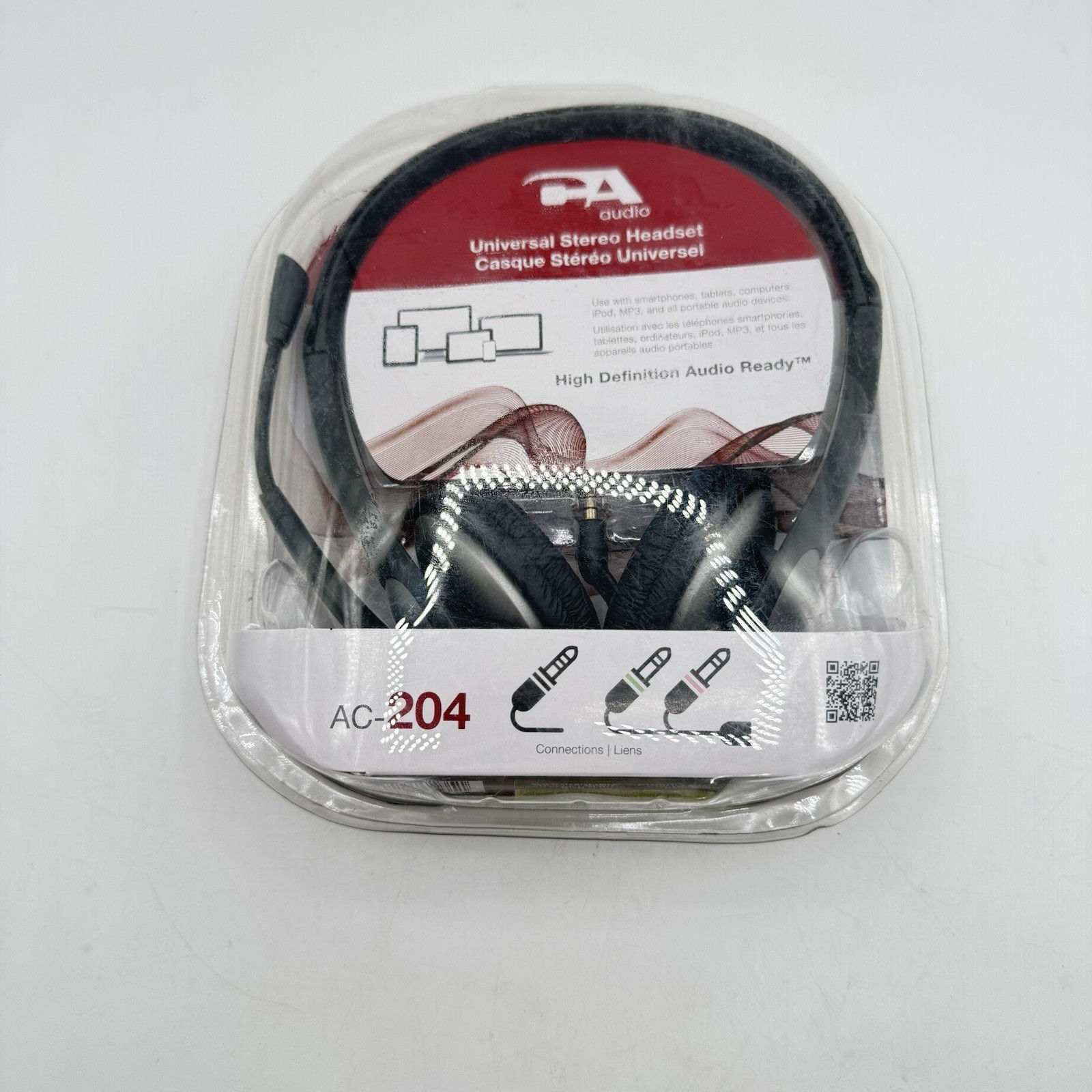 24x CYBER ACOUSTICS AC-204 STEREO HEADSETS 3.5MM PLUG SCHOOL/STUDENT/CLASSROOM
