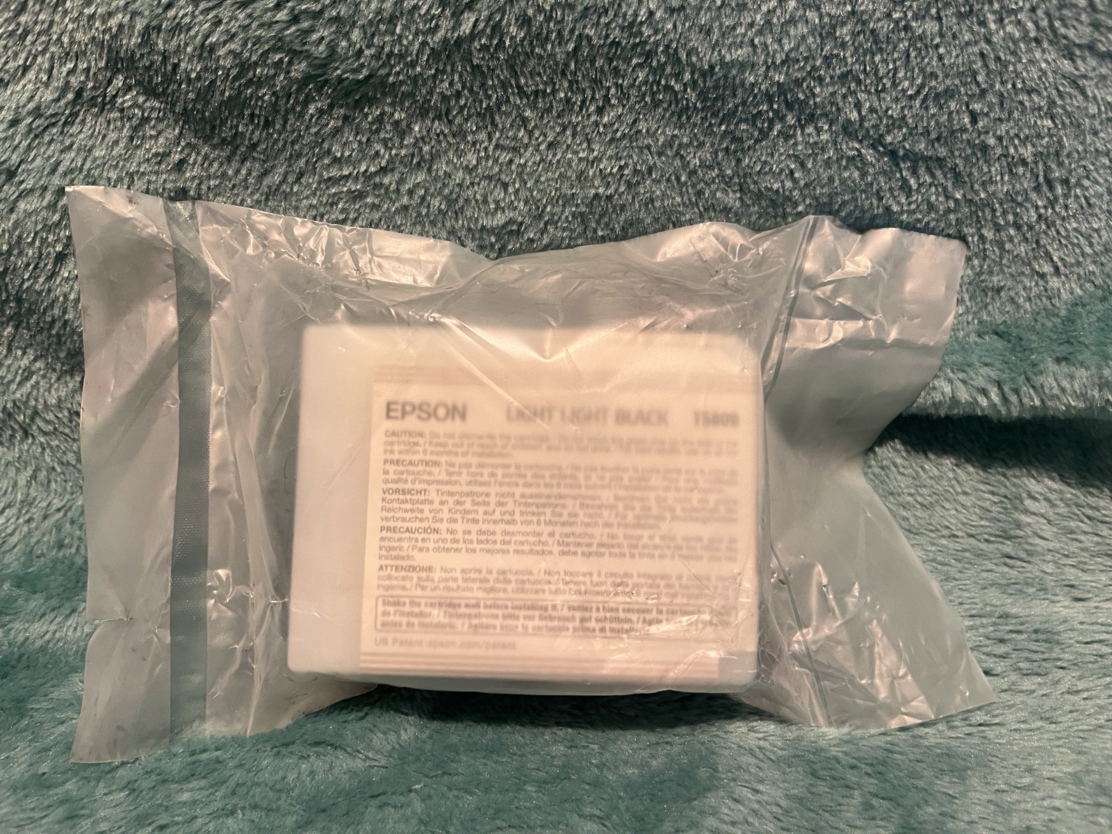 Genuine Epson T5809 Light Light Black Ink for Stylus Pro 3800 / 3880  Date: 2016