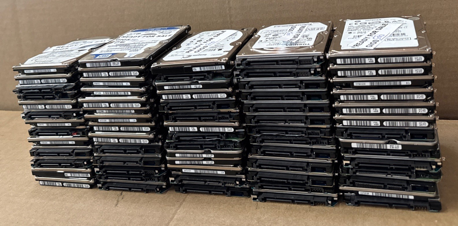 Lot of (68) 500GB 2.5” HDD, Tested