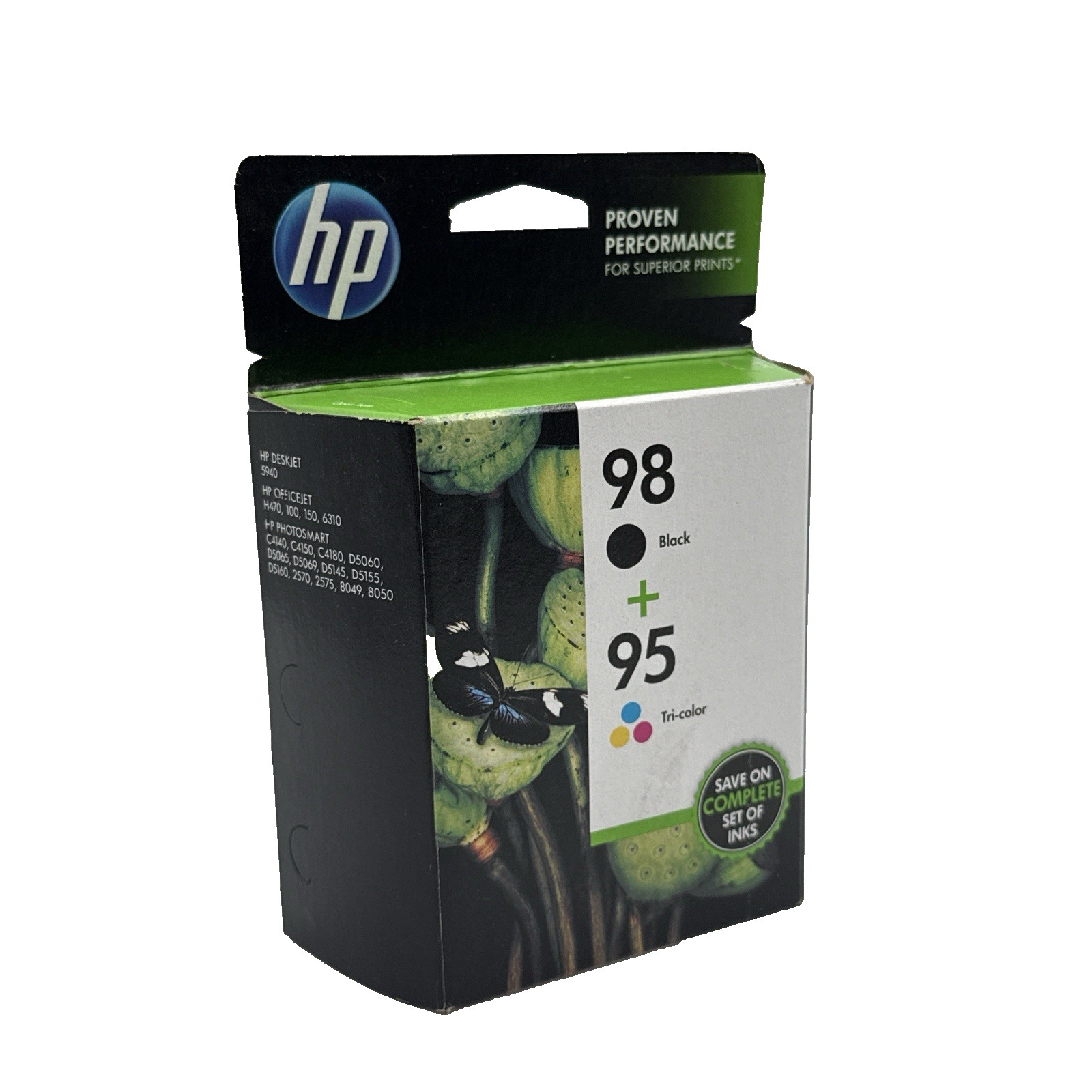 Genuine HP 98 Black & 95 Tri-Color Ink Cartridge Combo Pack OEM Sealed 08/22
