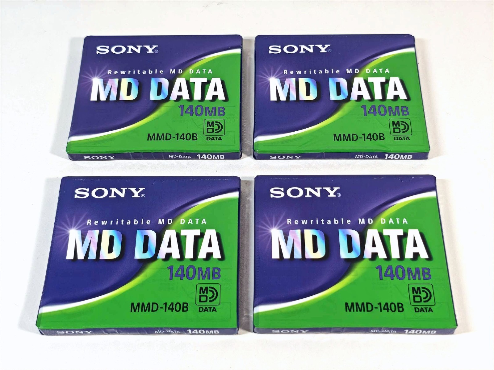 SONY MMD-140B Rewritable MD DATA 140MB Made in Japan - Sealed Lot of 4 #1705