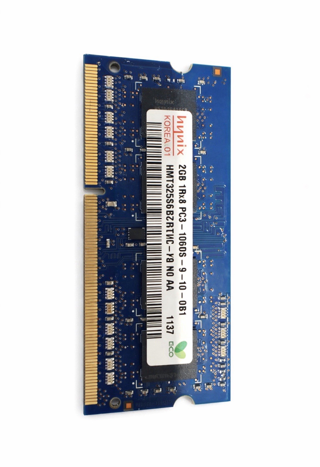 Hynix 2GB DDR3 PC3-10600S SO-DIMM 204-Pin Laptop RAM HMT325S6BZR7C