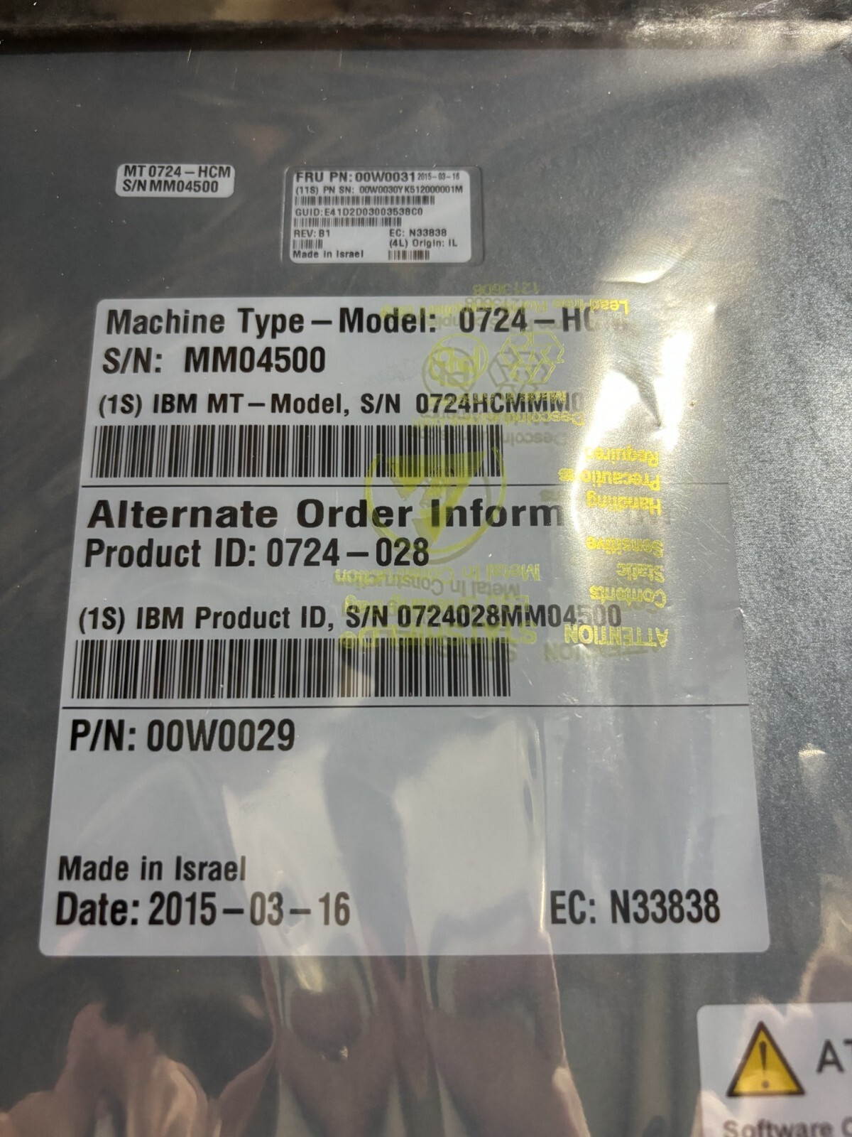 IBM - Mellanox 0724-hcm 18-port leaf module 00W0029, 00W0031
