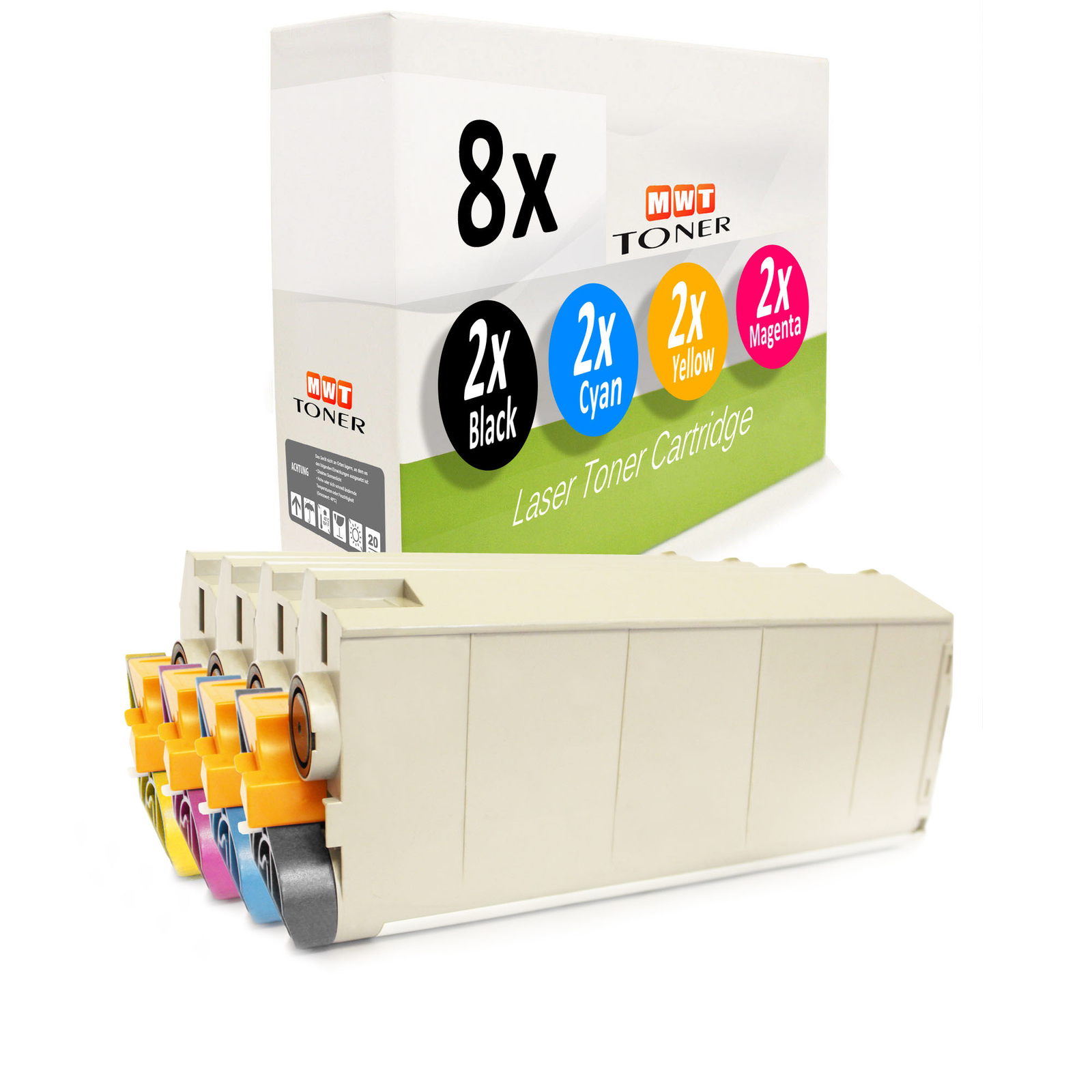 8x MWT Toner for OKI Executive 2024-N