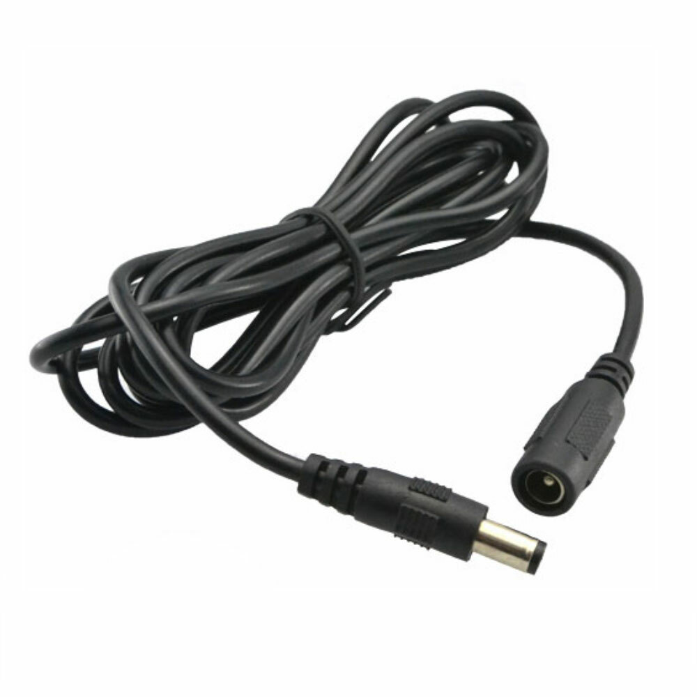 3.3ft DC Power Extension 5.5x 2.5mm Cord Cable Lead Plug Extender Male to Female