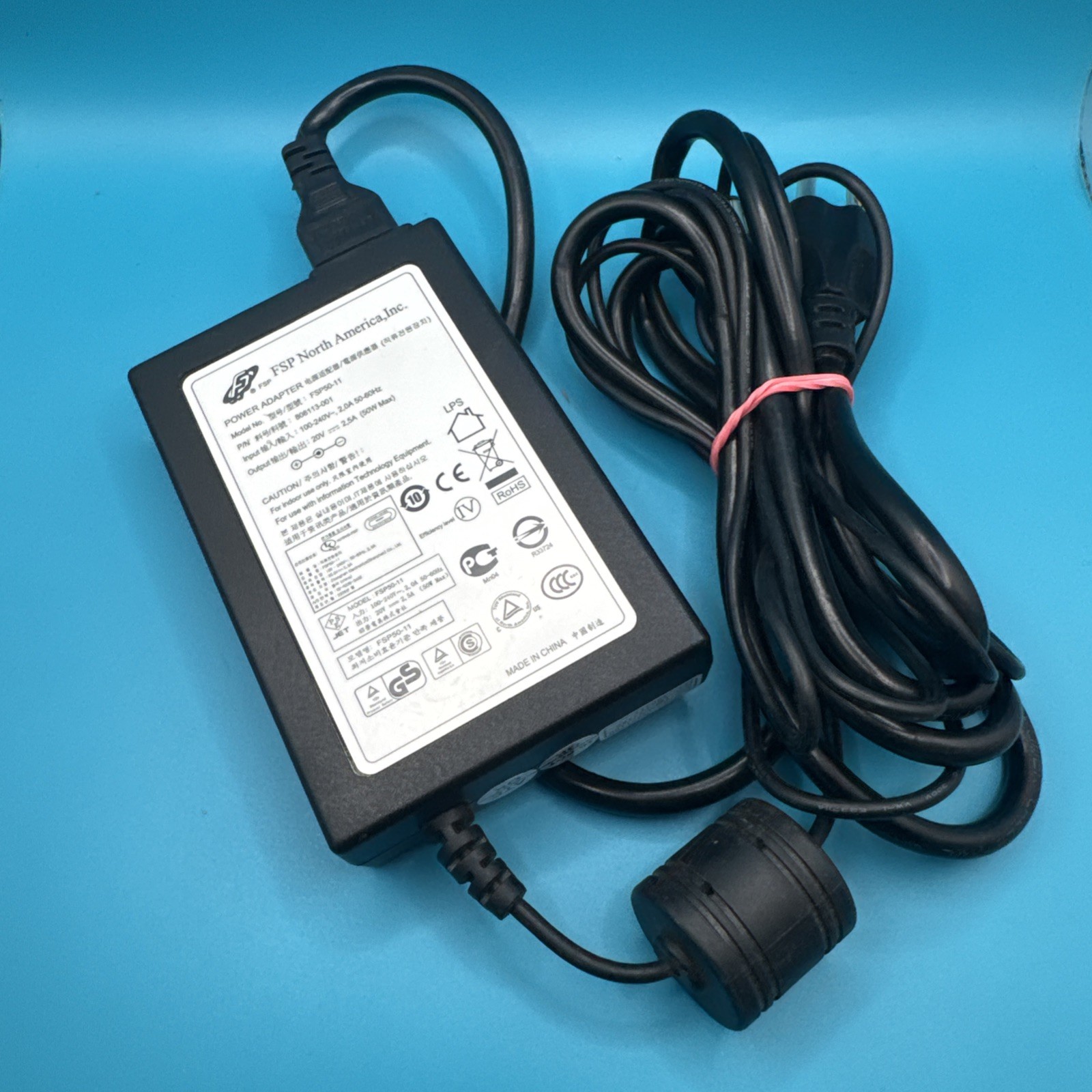 GENUINE FSP FSP50-11 AC Adapter Power Supply 20V 2.5A 50W for Zebra Printer