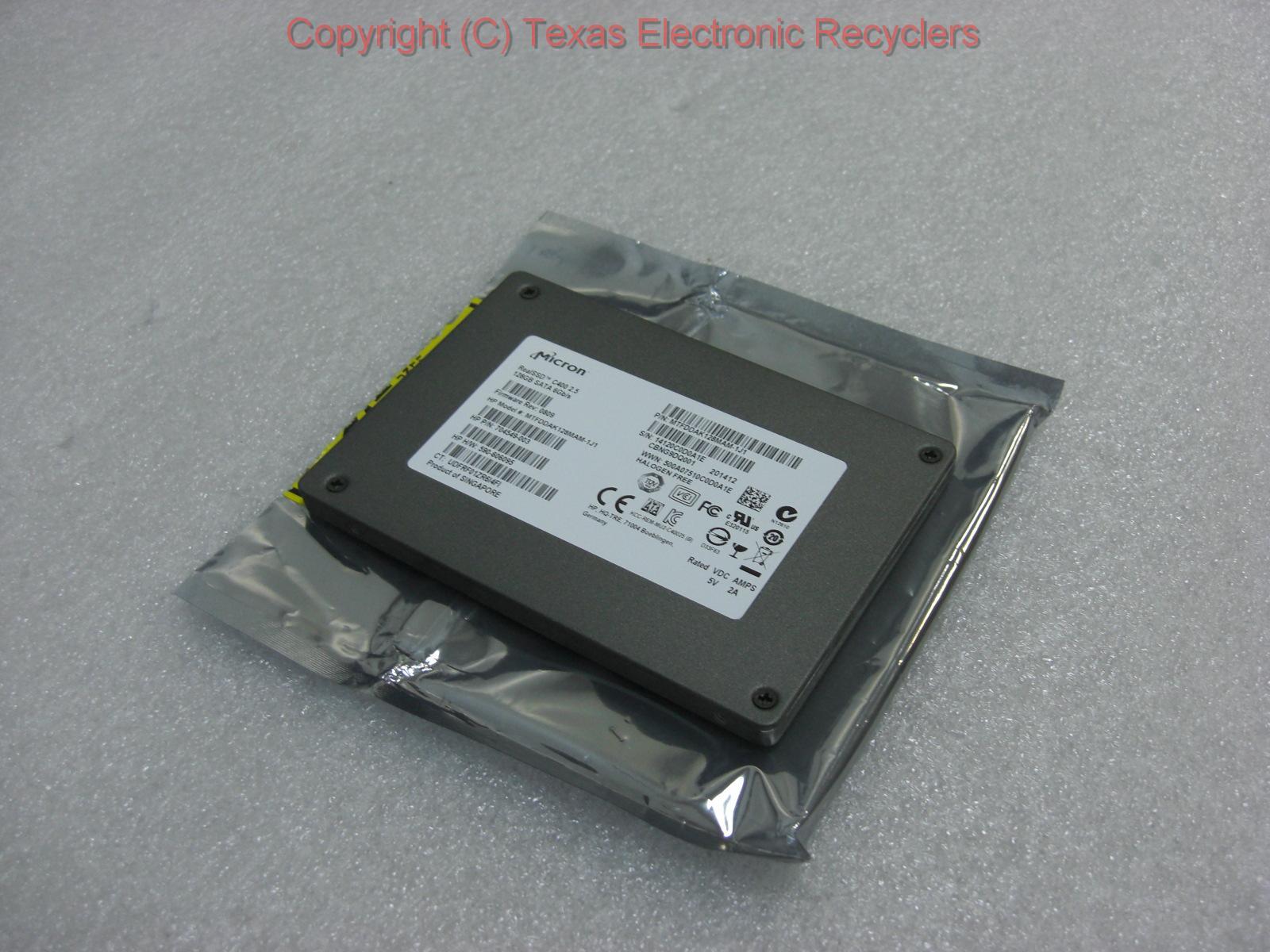 HP Micron RealSSD C400 2.5 128GB SATA 6GB/s H/Drive MTFDDAK128MAM-1J1 704549-003