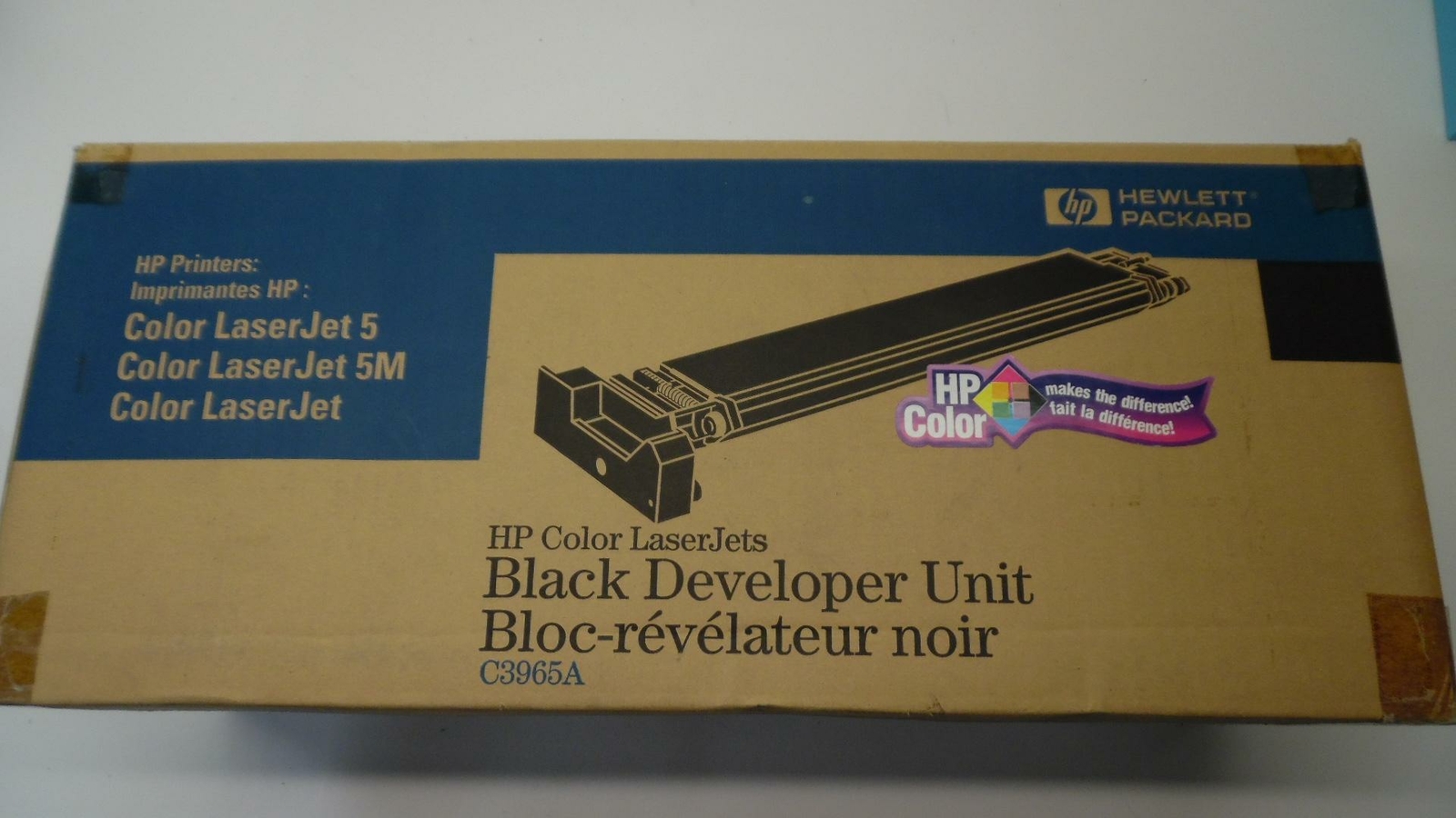 HP OEM Black Developer Unit C3965A for HP Color LaserJet - Open Box Sealed