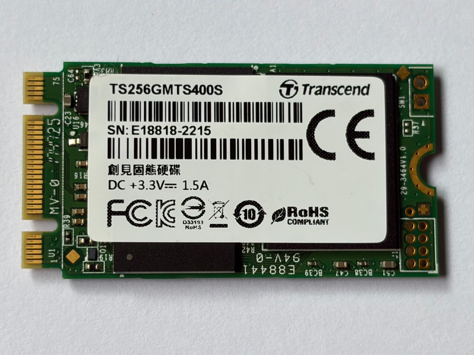 Transcend  TS256GMTS552T2  256GB NGFF M.2 2242 SATA III 6GB/s  SSD For Lenovo