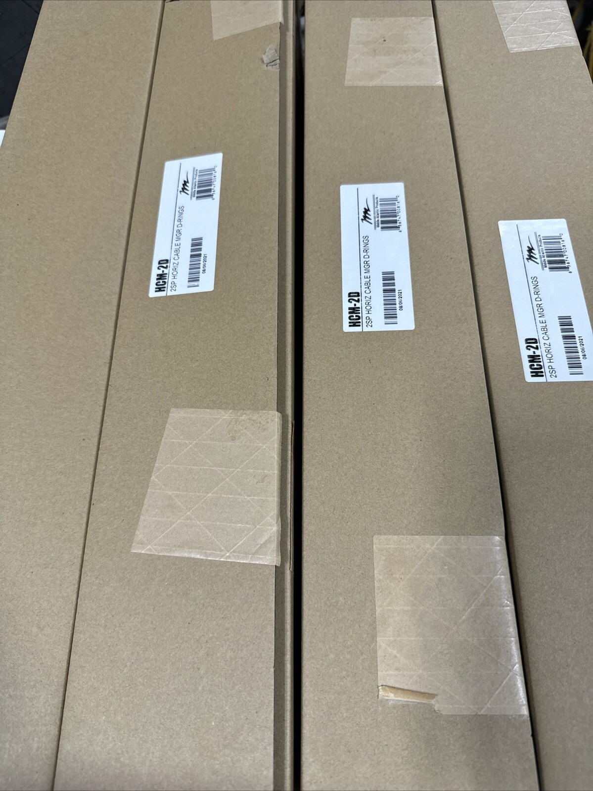 Middle Atlantic HCM-2D Horizontal Cable Manager, 2 RU, D-Ring, NIB (lot of 8)
