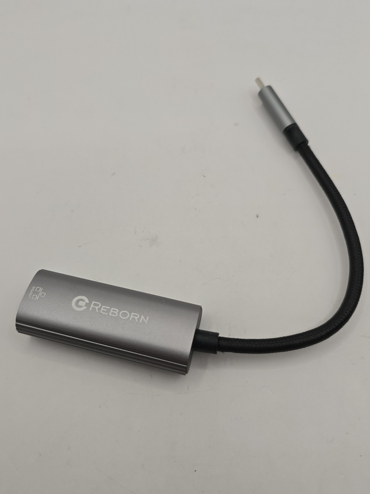 Reborn USB C to Ethernet Adapter, Type-C (Thunderbolt 3/4) RJ45 Silver