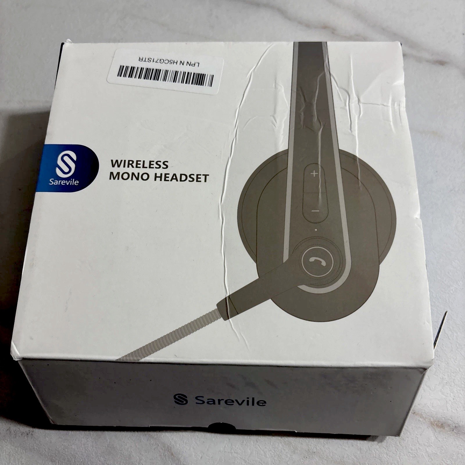 Sarevile Wireless Mono Headset M99+ Bluetooth USB Dongle Mic PC Phone Black