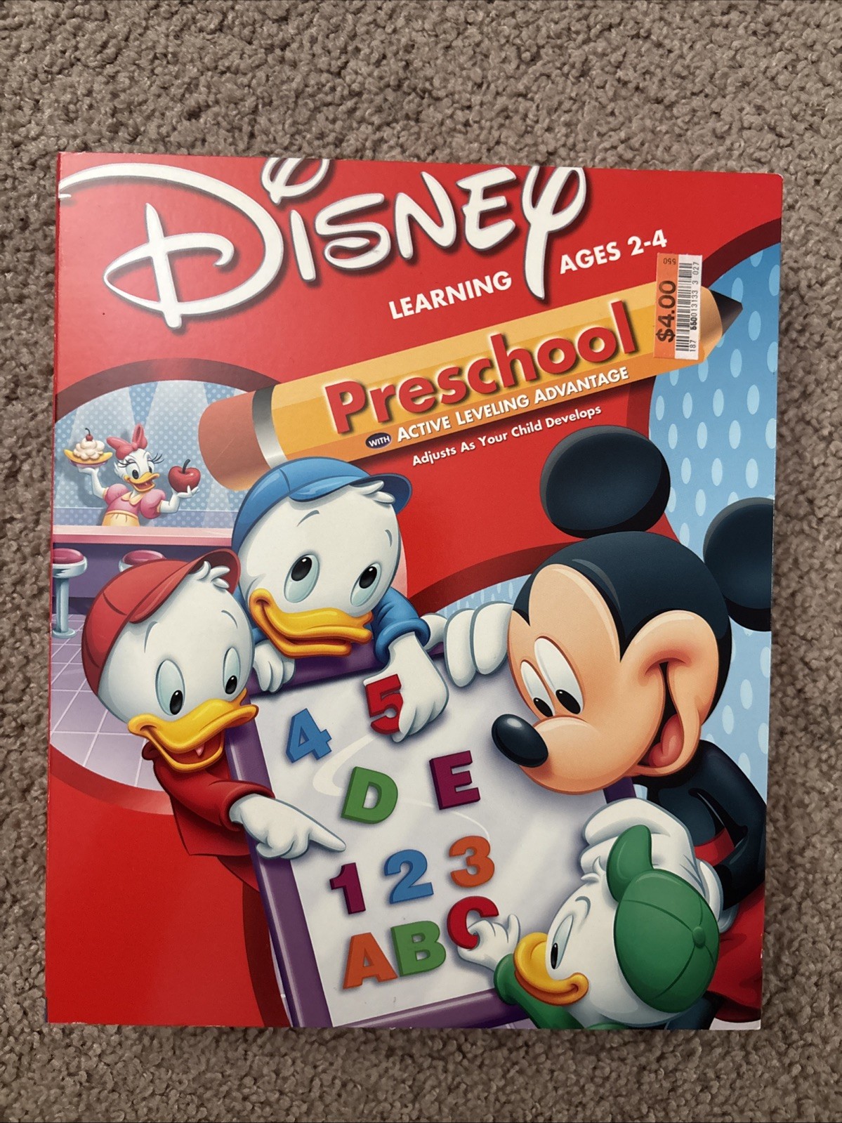 Disney Mickey Preschool Ages 2-4 PC, Mac BIG BOX Brand New Sealed